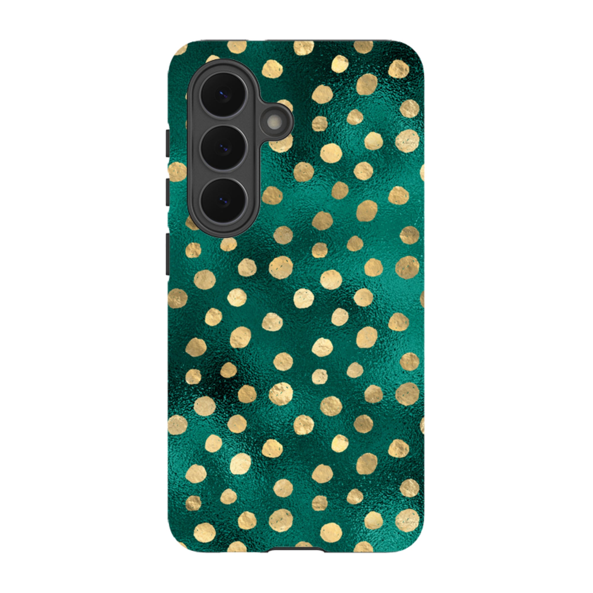 Samsung Tough Case - Forest and Gold Dots