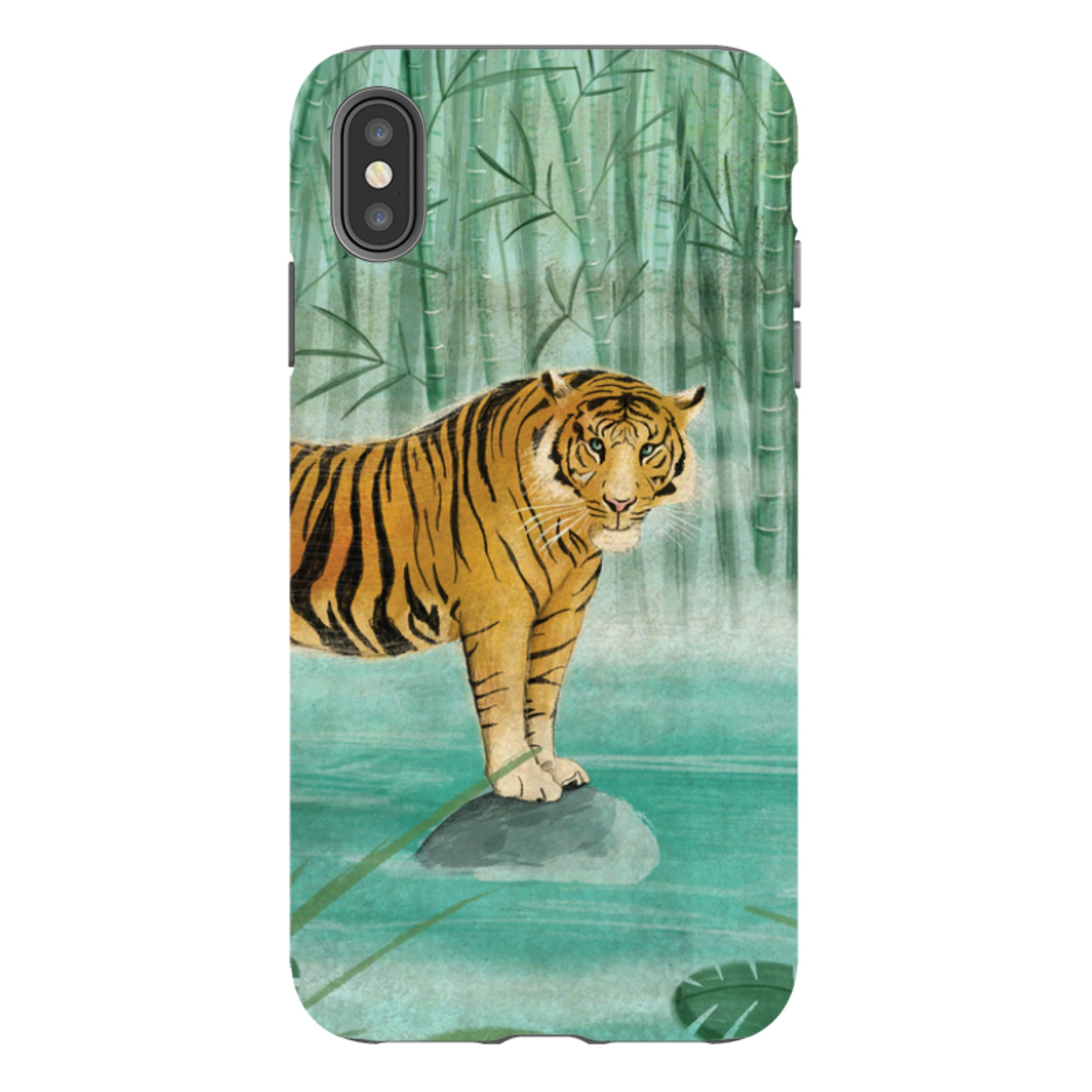 iPhone Tough Case - Tiger By Maja Lindberg