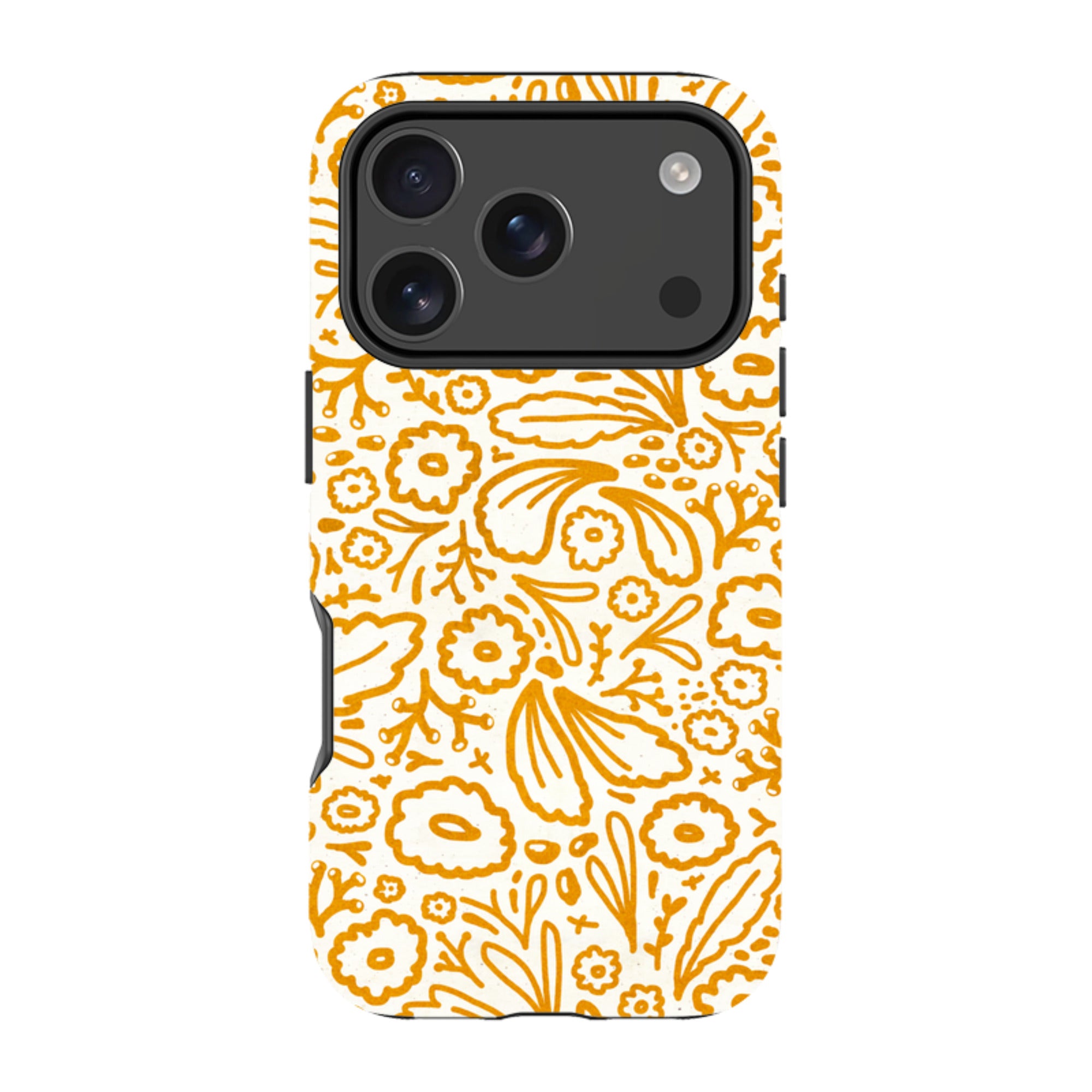 iPhone MagSafe Tough Case - Wind Fall Mustard By Katherine Quinn