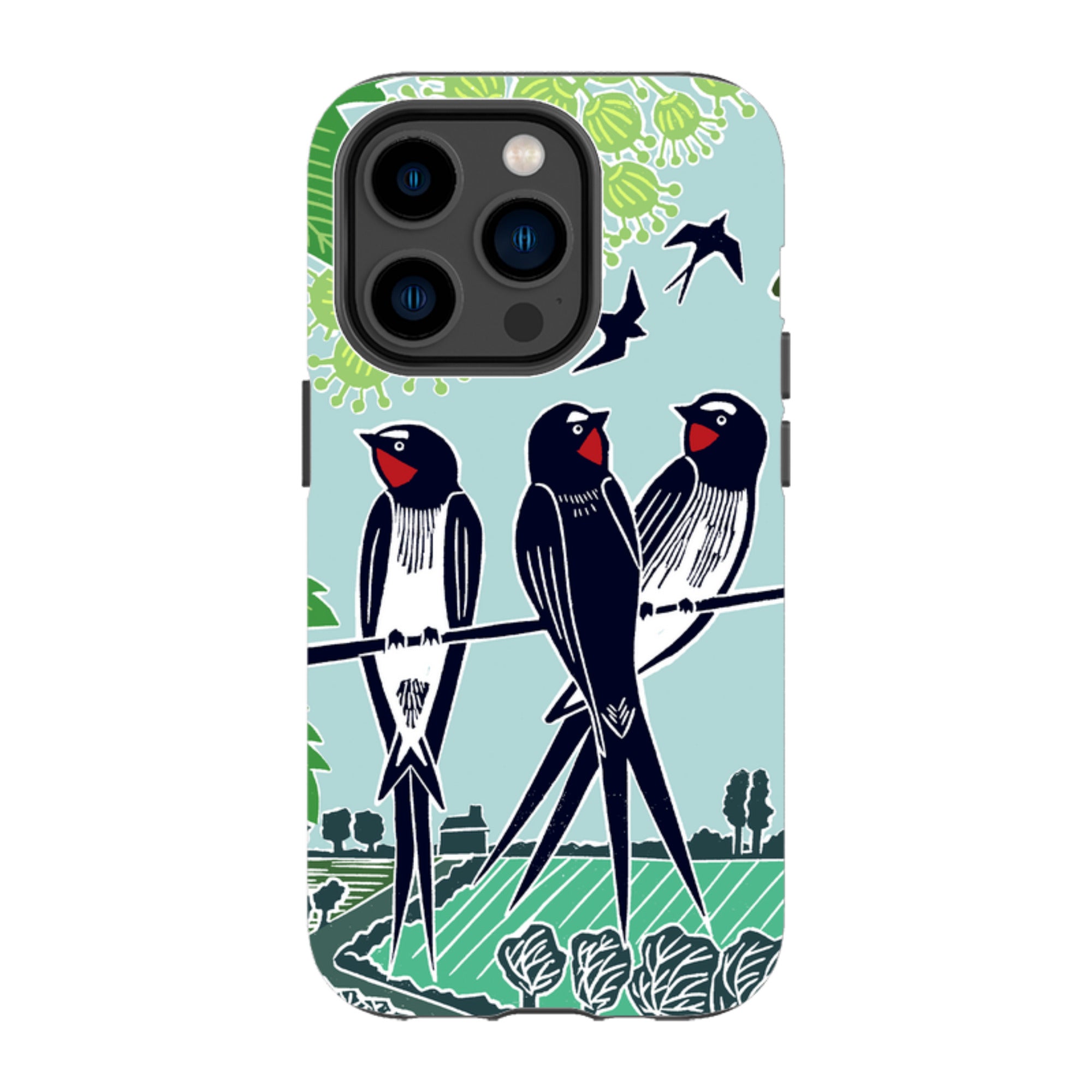 iPhone Tough Case - Swallows By Kate Heiss
