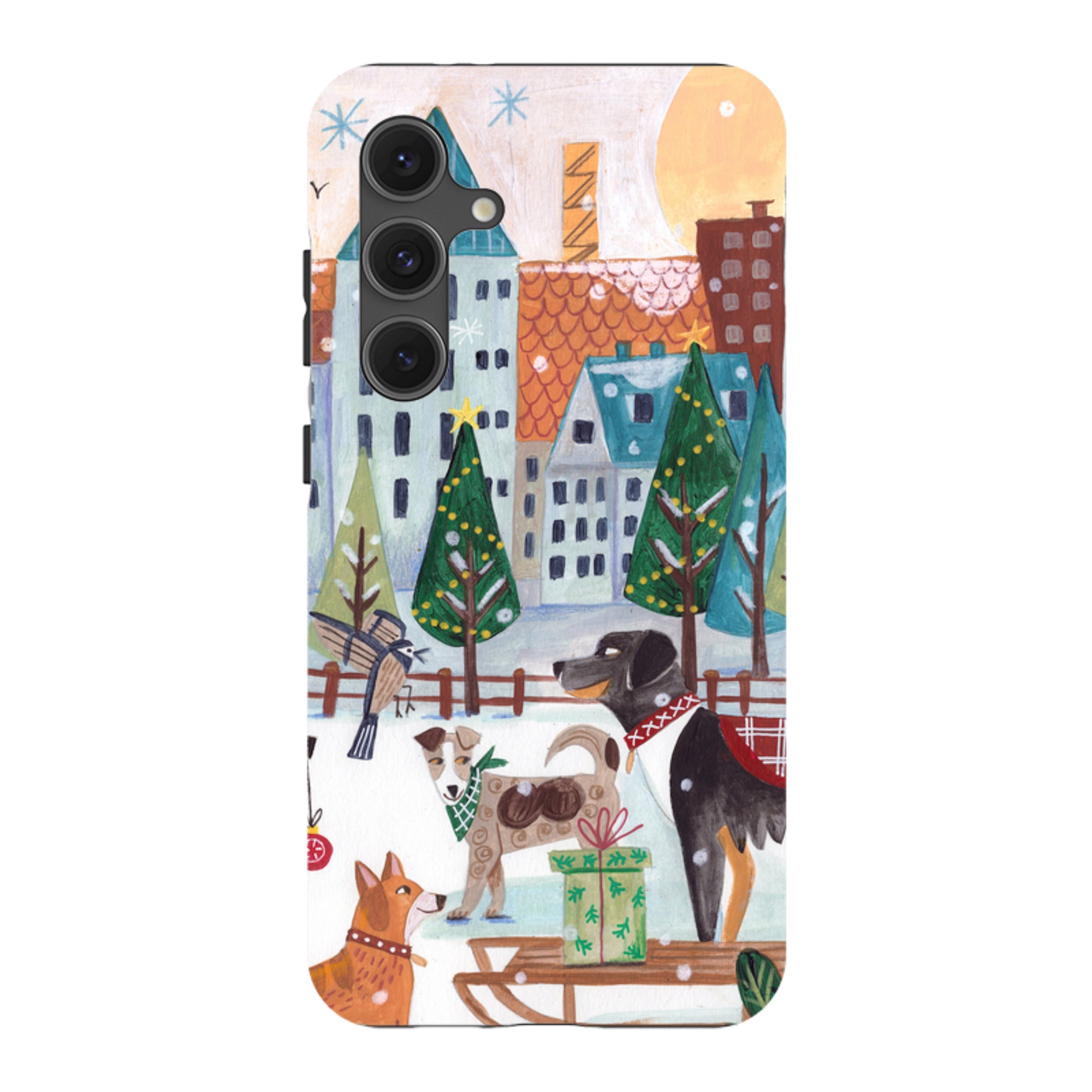 Samsung Tough Case - Christmas Dogs By Caroline Bonne Muller