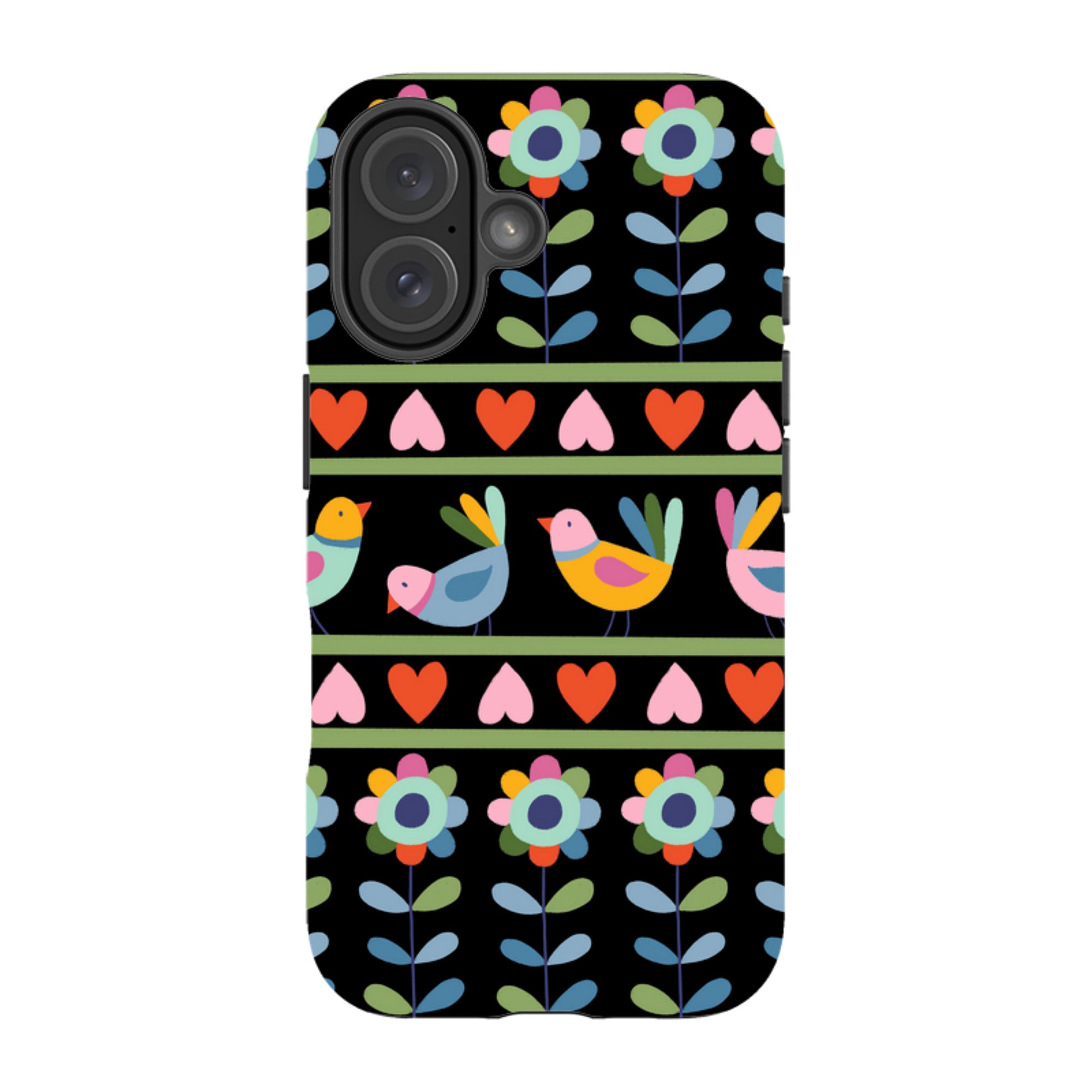 iPhone Tough Case - Folky Birds II By Suzy Taylor