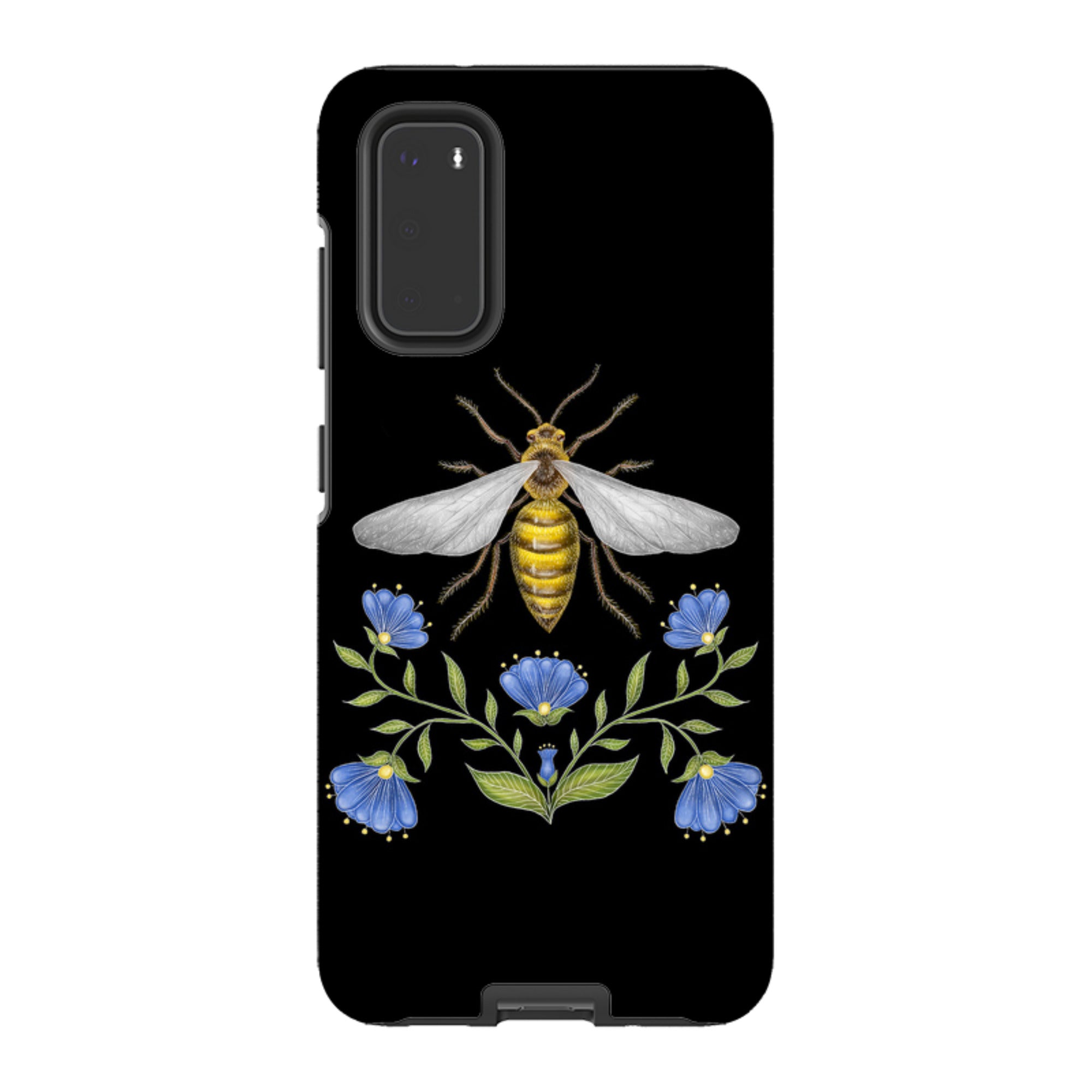 Samsung Tough Case - Wings Of Freedom Black By Catherine Rowe