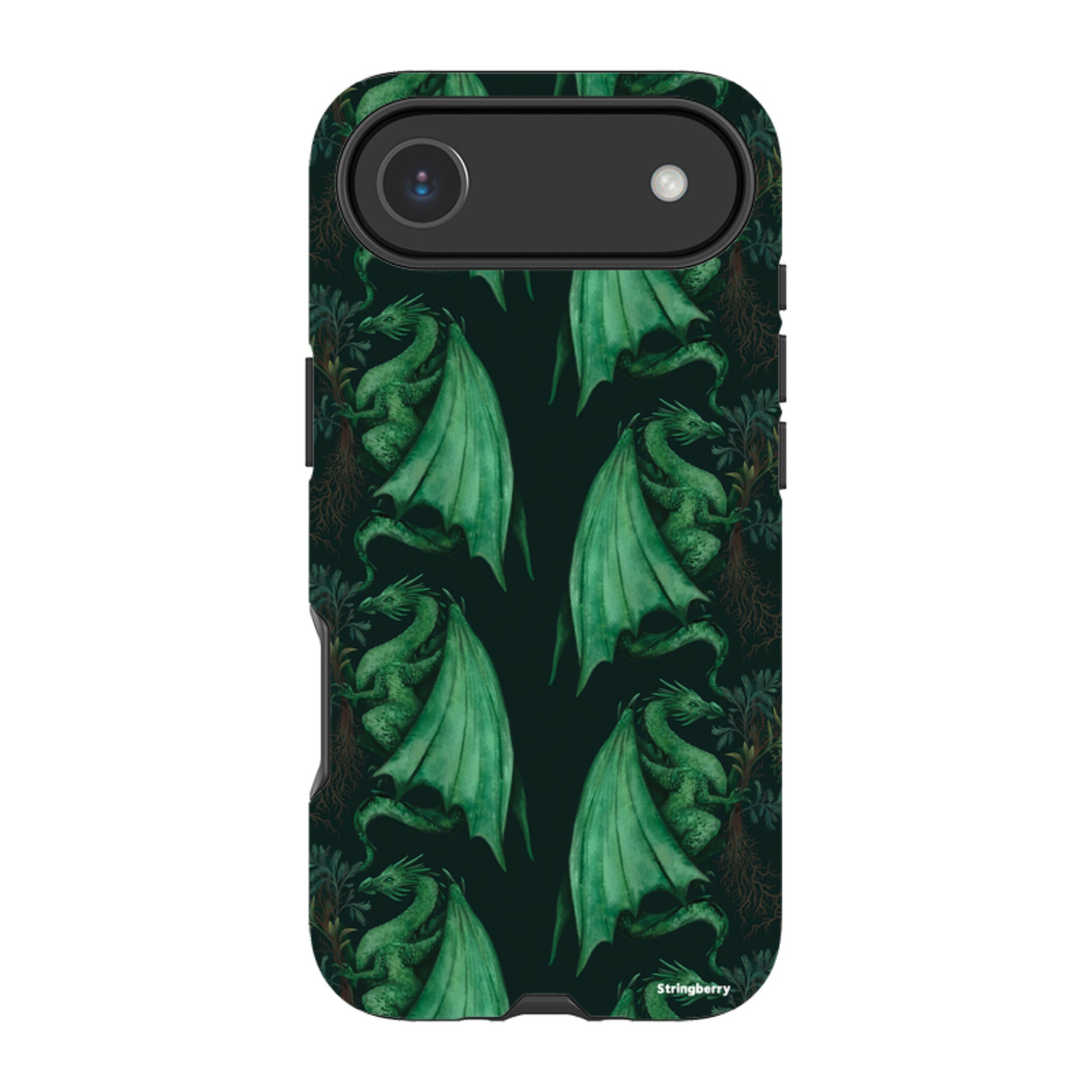 iPhone Tough Case - Arbor Dragon Pattern By Anna Stead