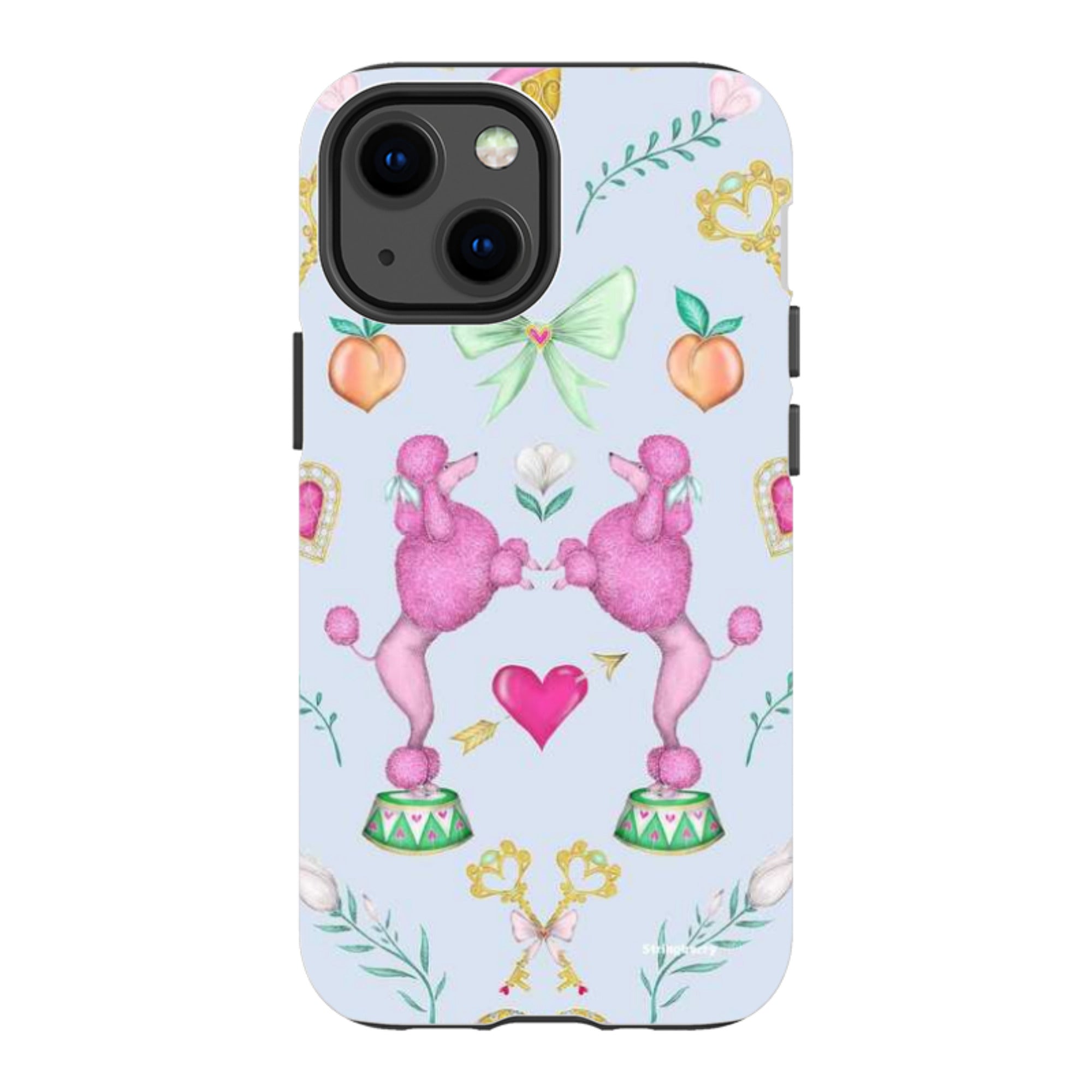 iPhone Tough Case - Pink Poodle Parlour Powder By Catherine Rowe