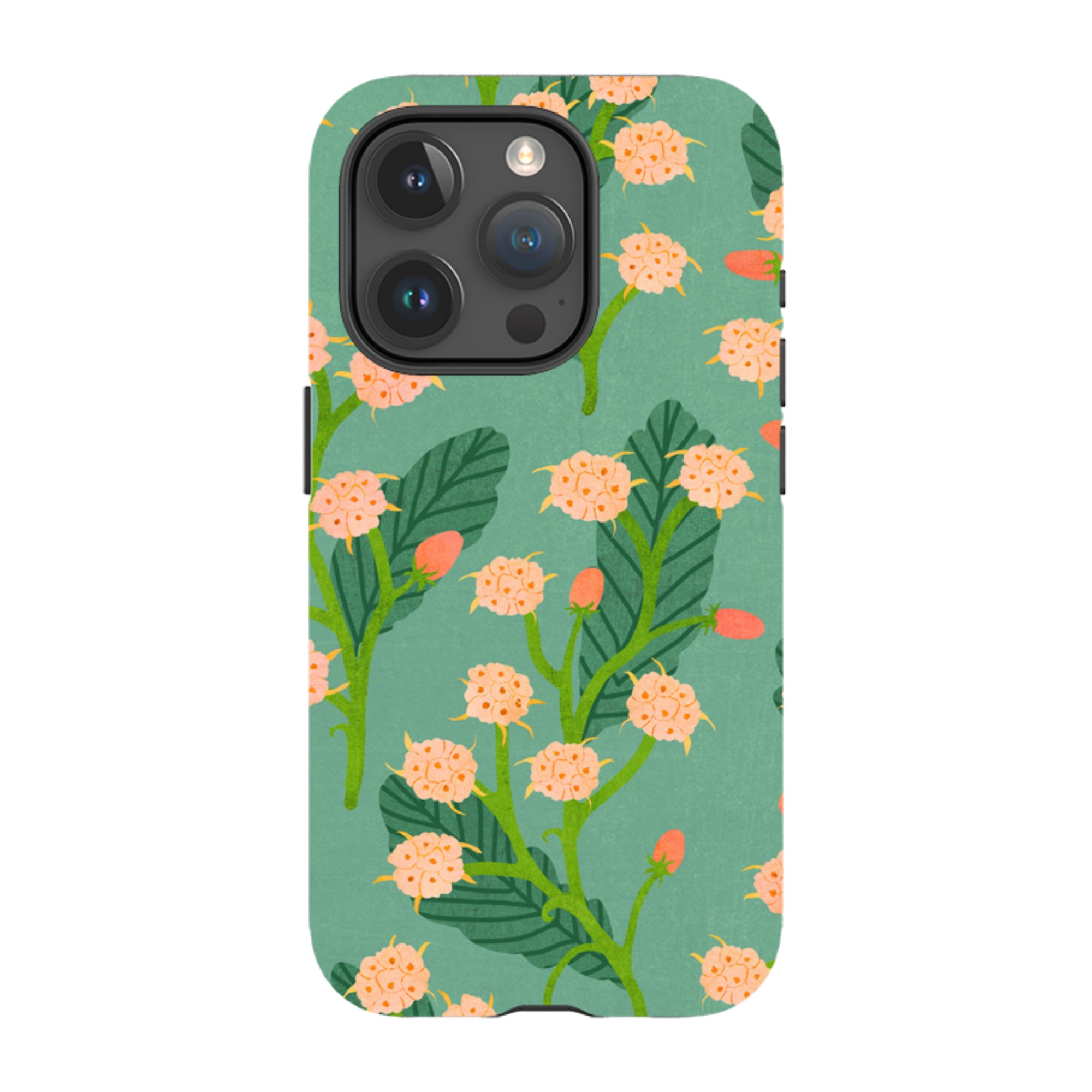 iPhone Tough Case - Summer Seeds Teal By Katherine Quinn