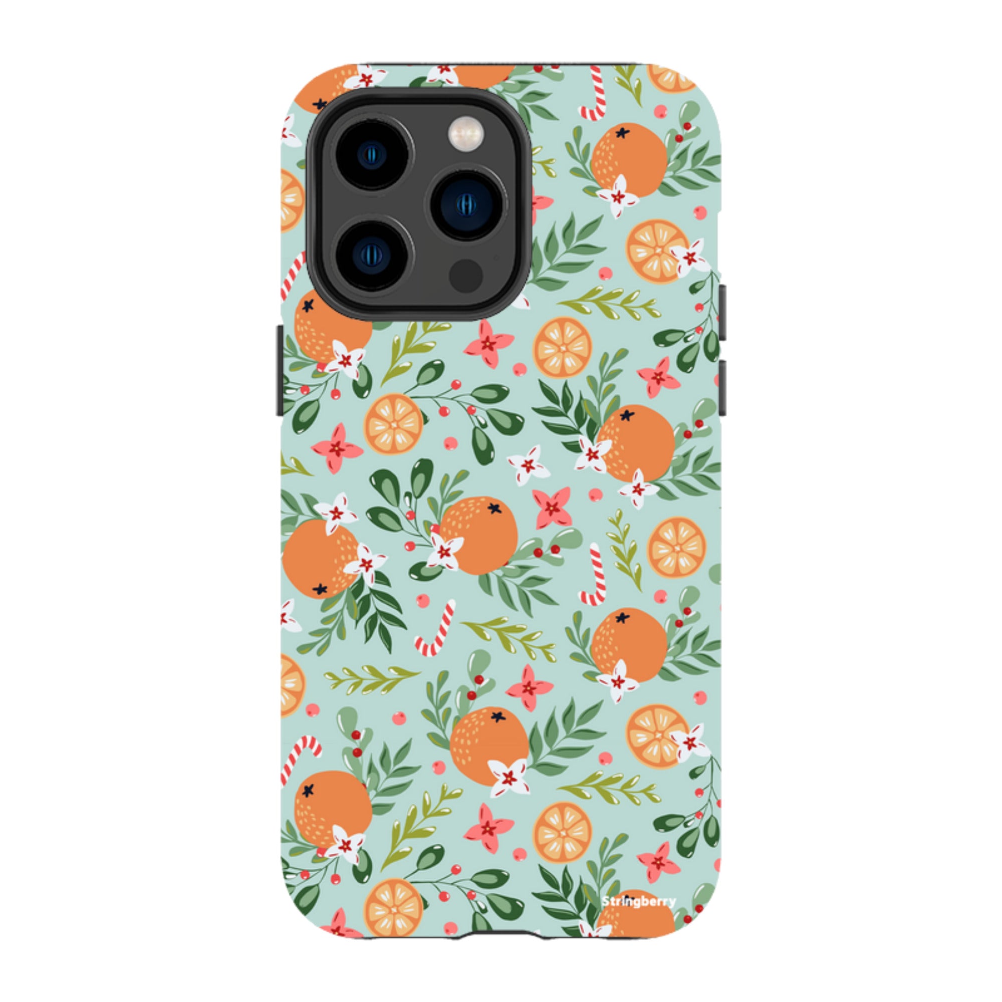 iPhone MagSafe Tough Case - Oranges and Candy Canes