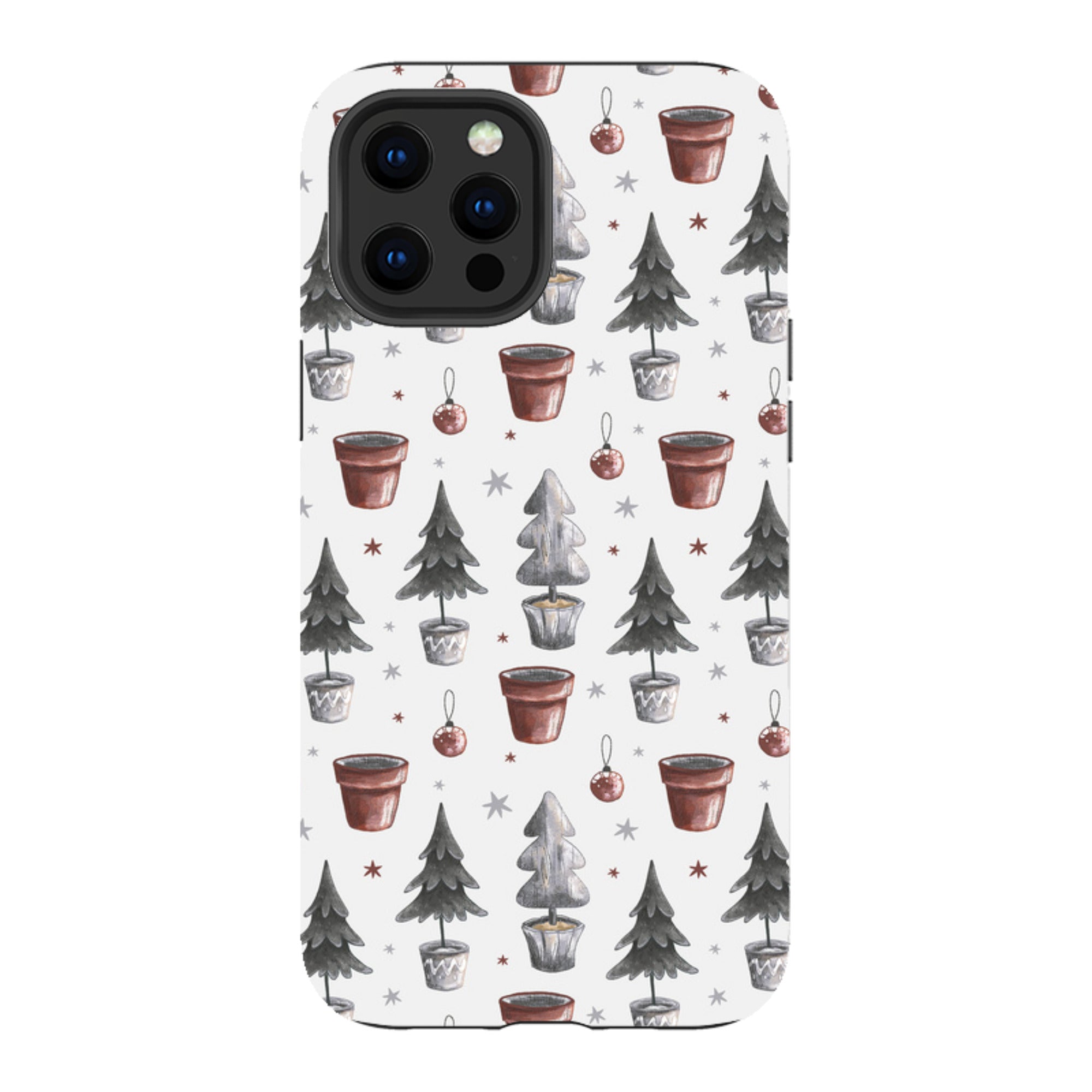 iPhone Tough Case - Xmas Tree Pattern