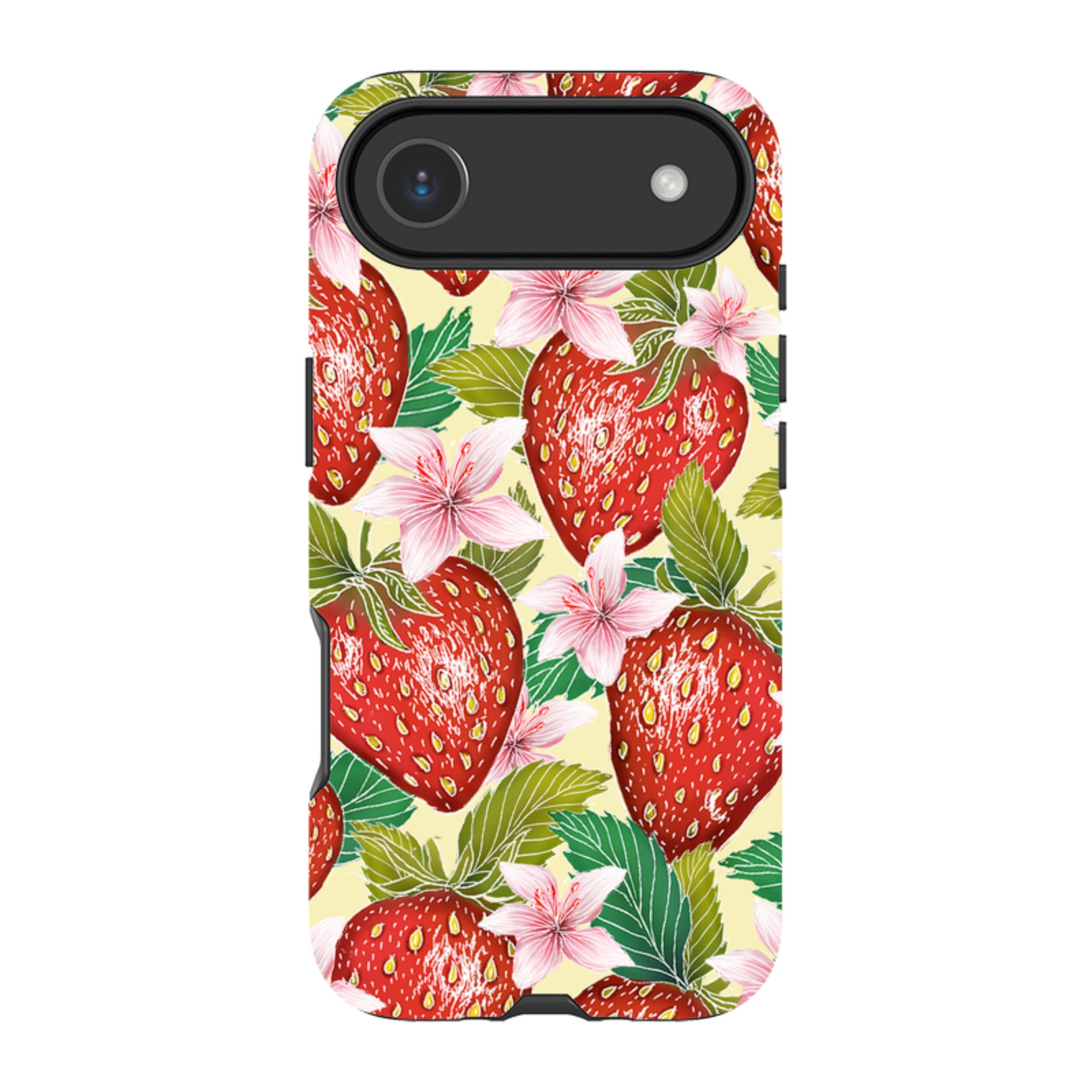 iPhone Tough Case - Yellow Strawberries By Catherine Rowe