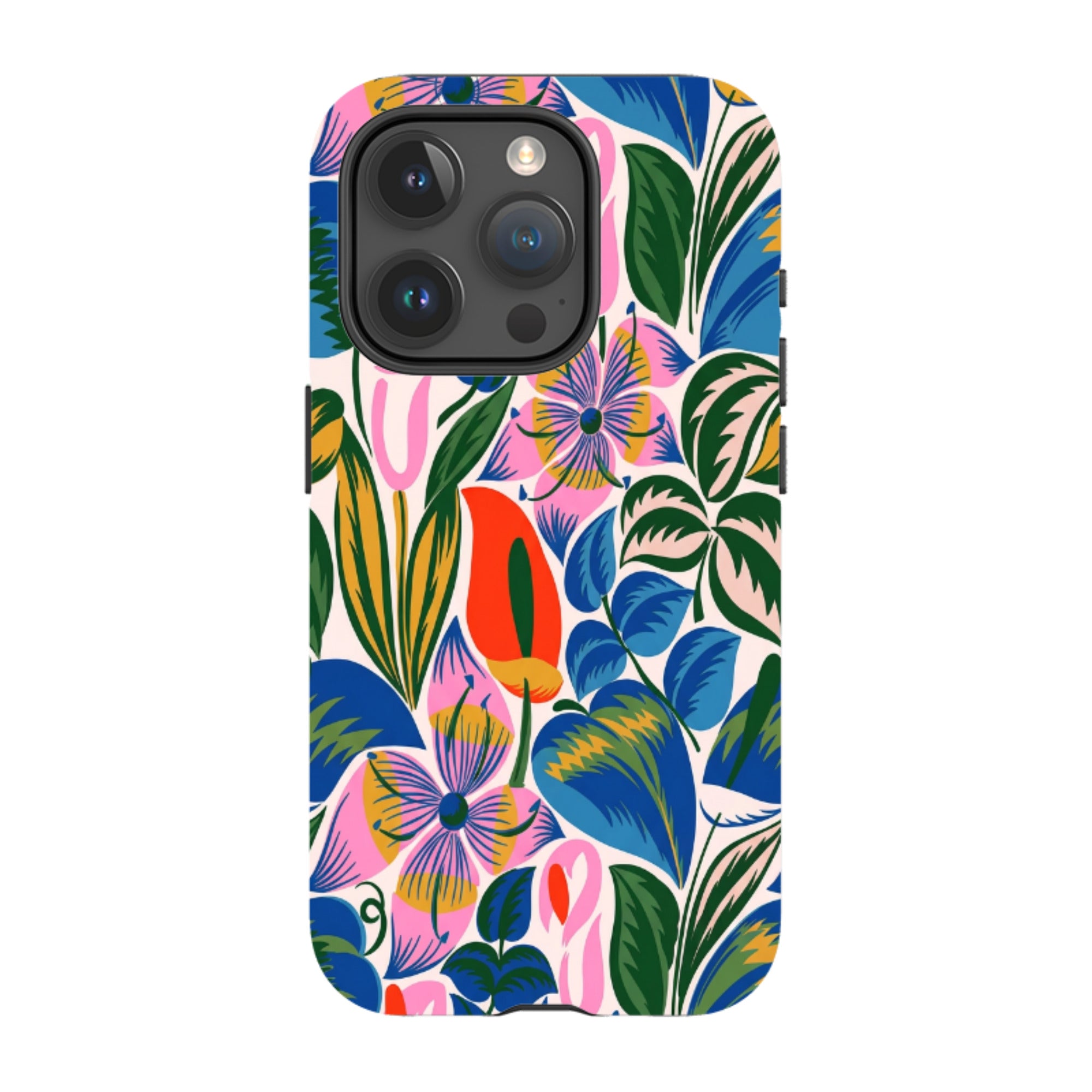 iPhone MagSafe Tough Case - Retro Tropical Floral