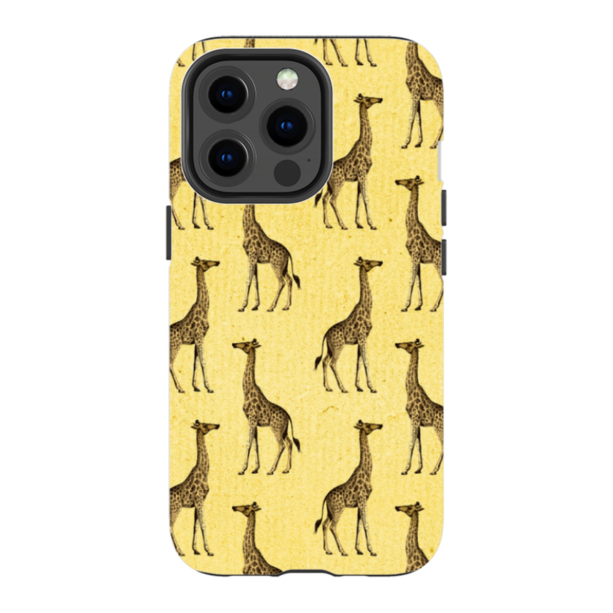iPhone Tough Case - Yellow Giraffe