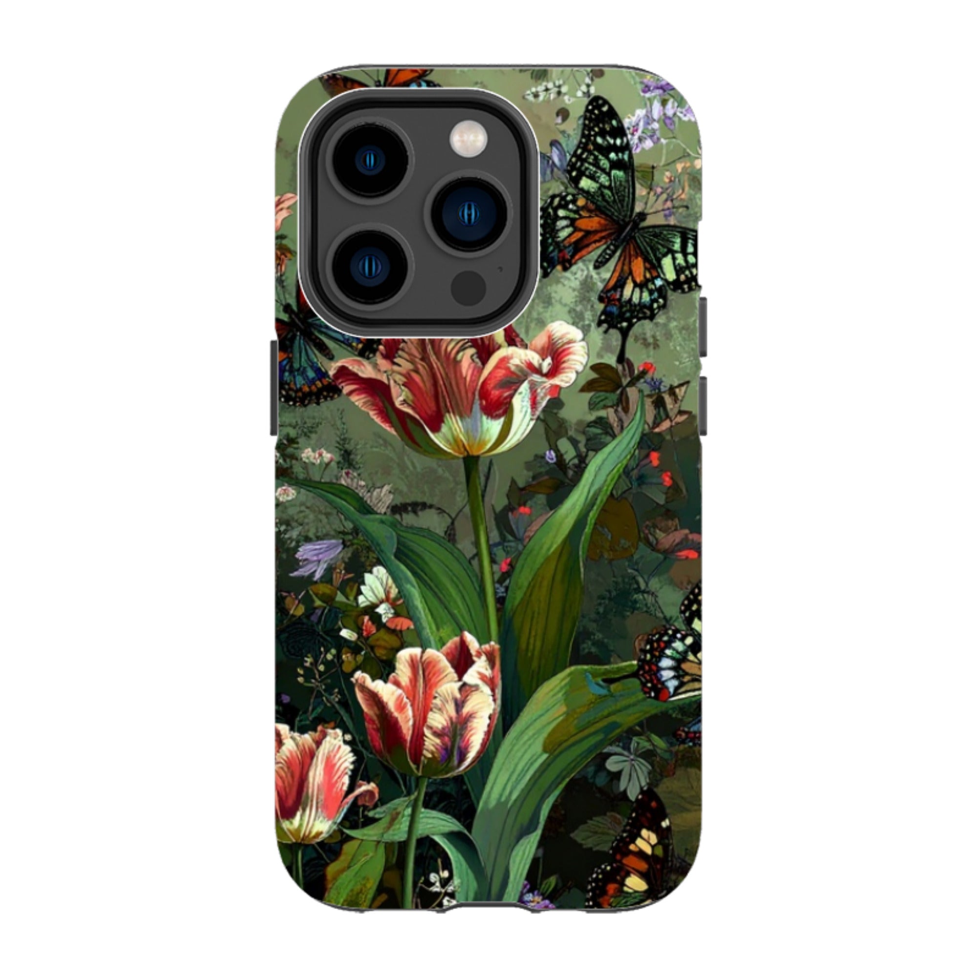 iPhone MagSafe Tough Case - Green Vyne Butterflies