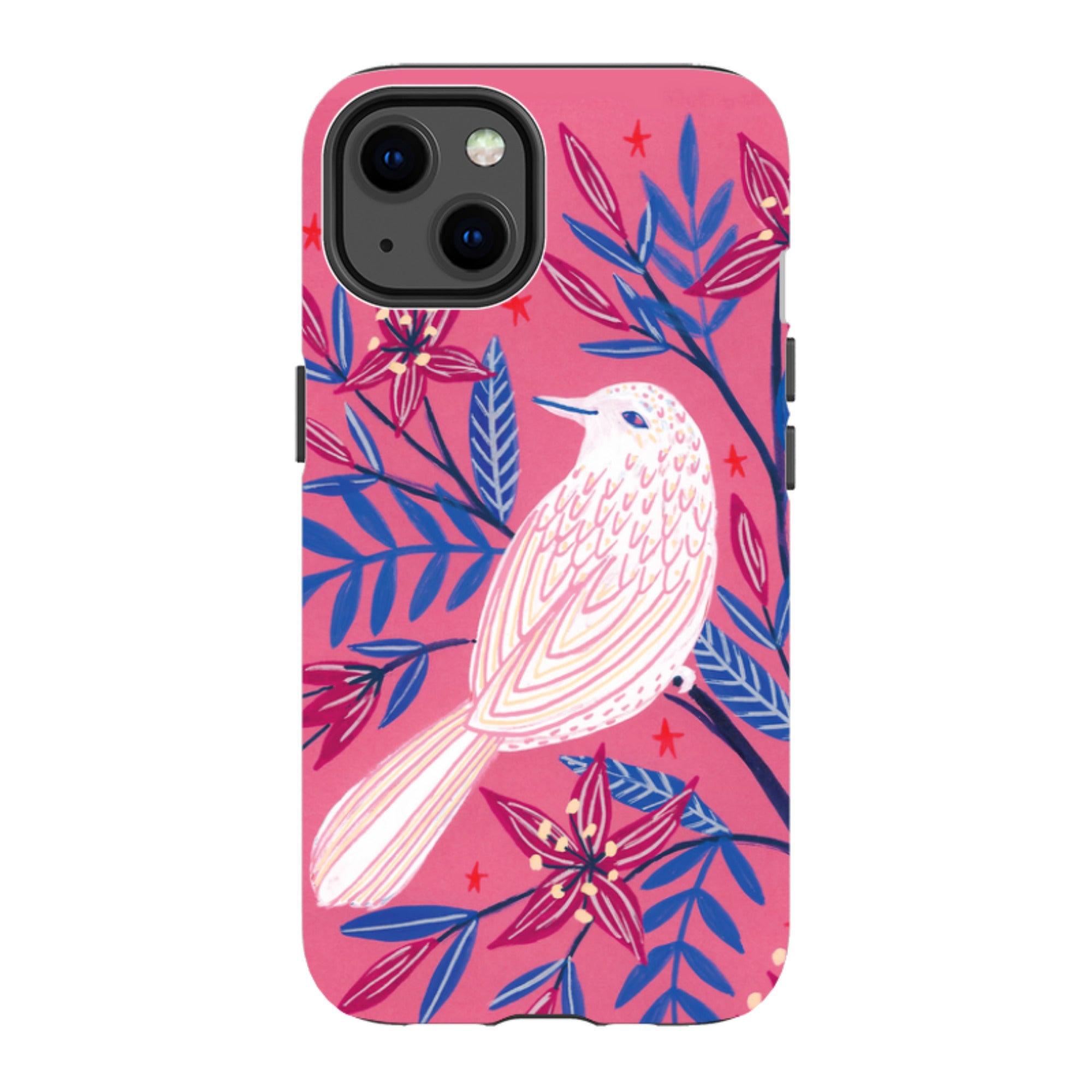 iPhone Tough Case - Pink Bird By Lee Foster Wilson