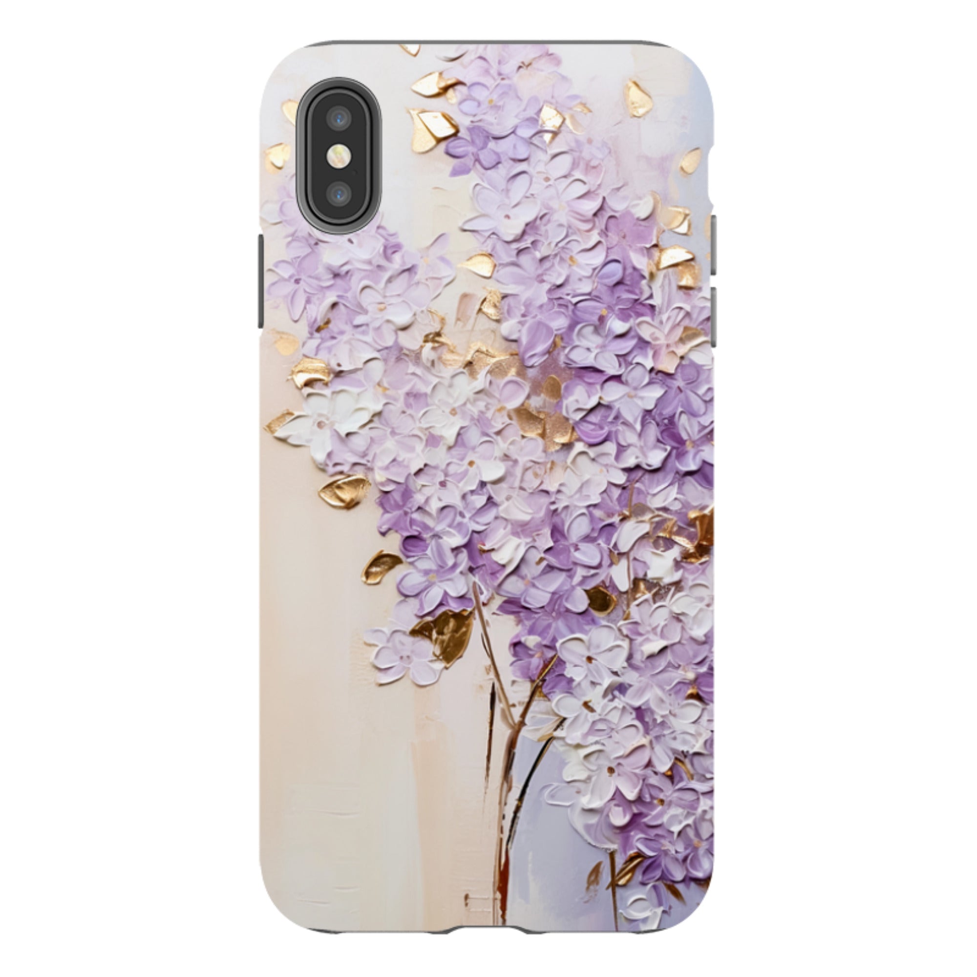 iPhone Tough Case - Purple Floral