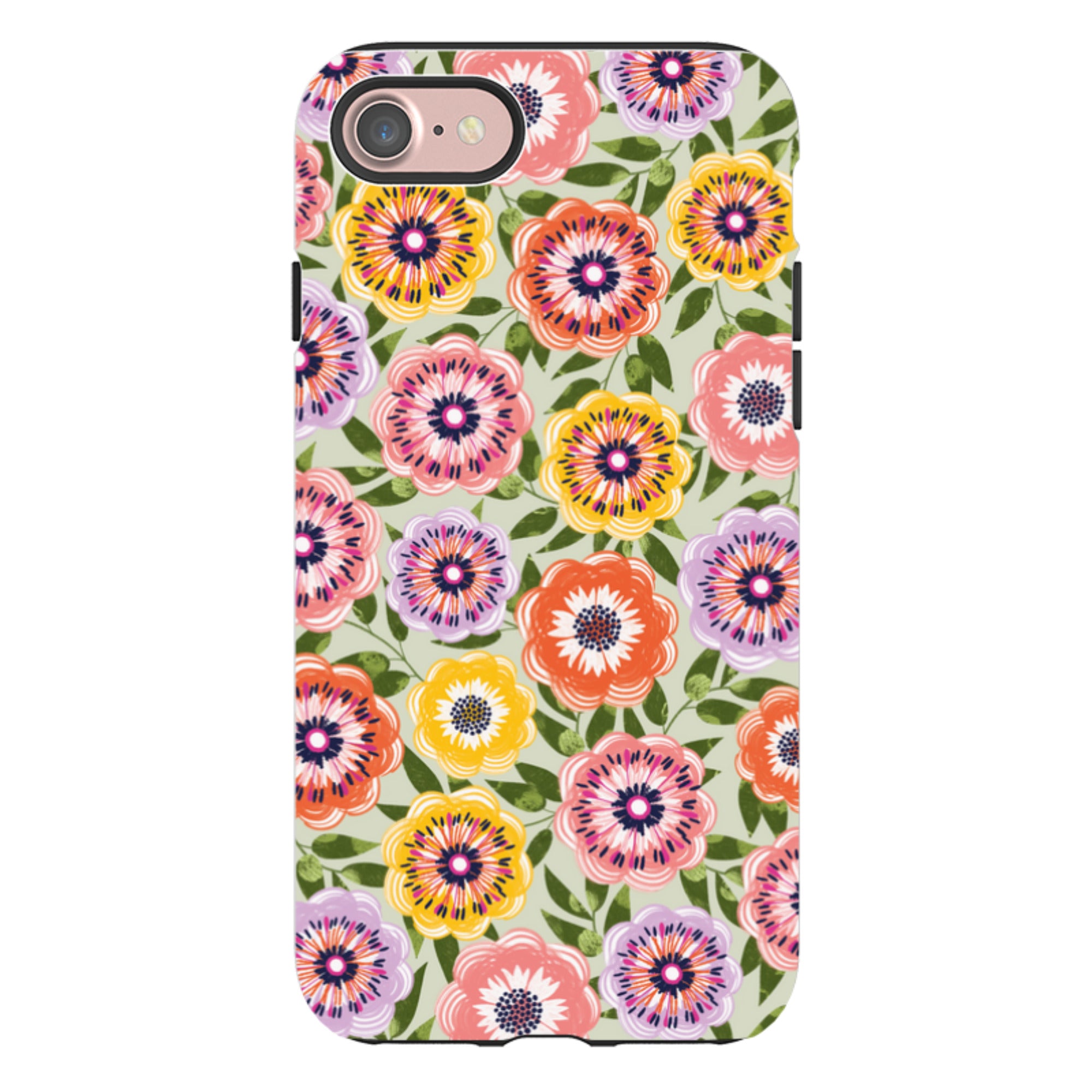 iPhone Tough Case - Bright Blooms II By Ali Brookes