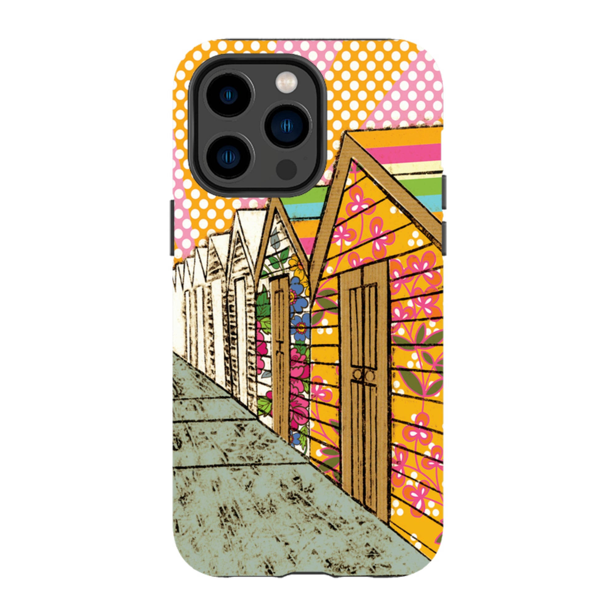 iPhone MagSafe Tough Case -  Beach Huts By Amelia Bowman