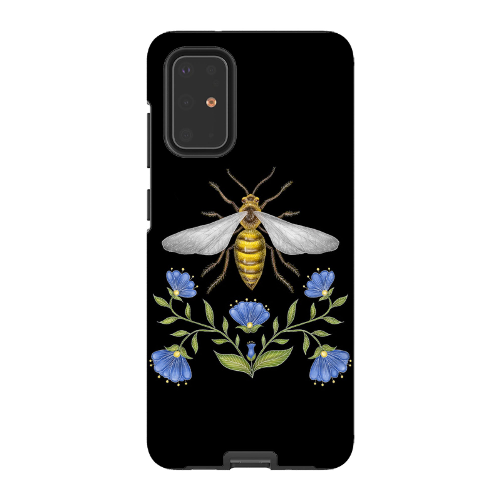 Samsung Tough Case - Wings Of Freedom Black By Catherine Rowe