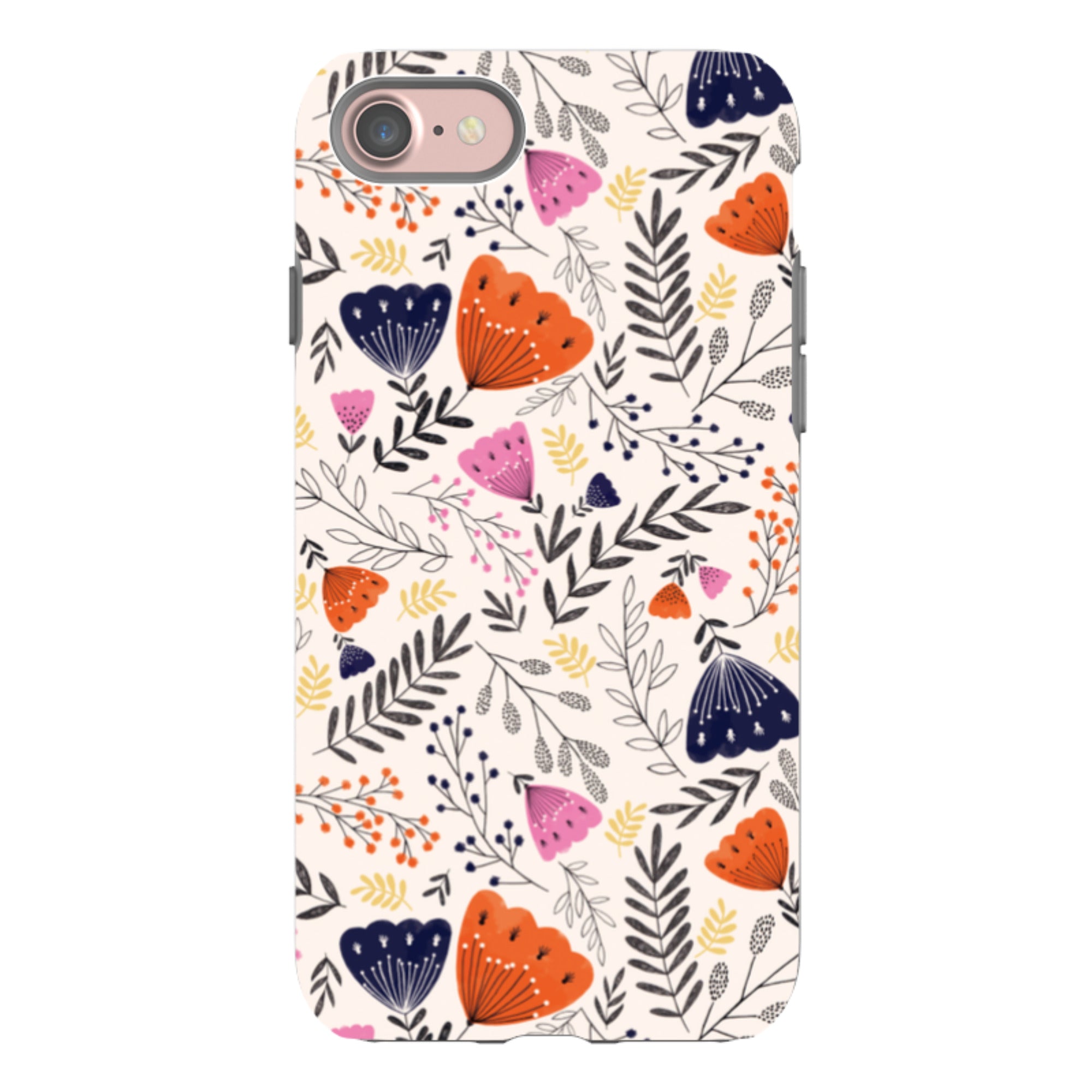 iPhone Tough Case - Pink Floral By Jade Mosinski