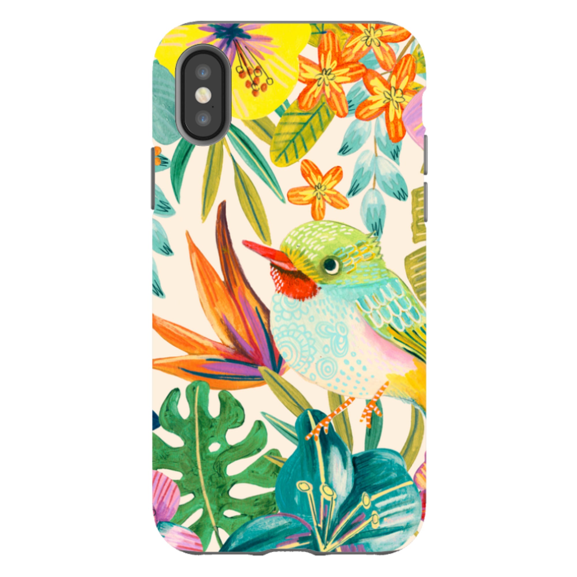 iPhone Tough Case - Tropical Bird II By Caroline Bonne Muller