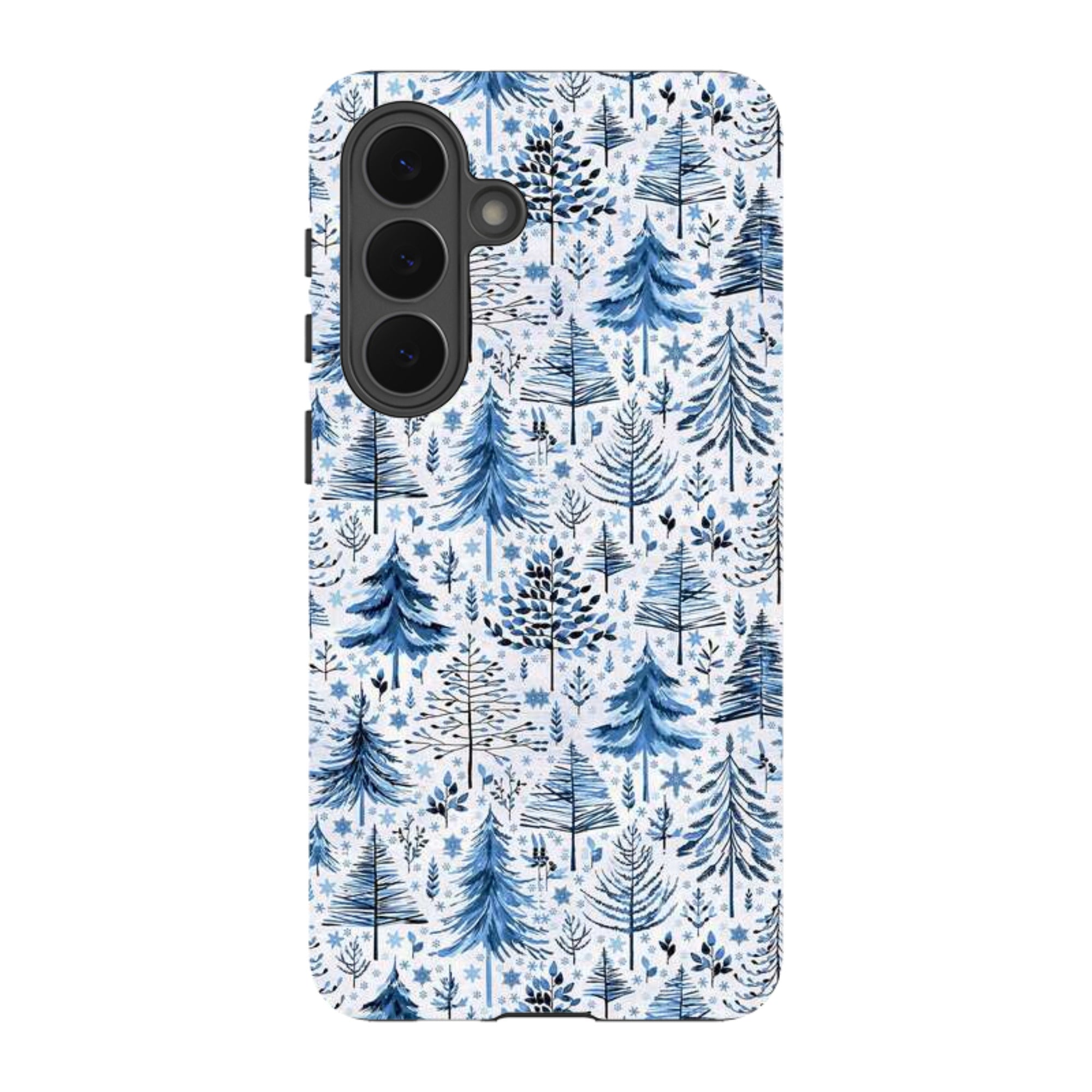 Samsung Tough Case - Blue Xmas Trees By Elisabeth Haager