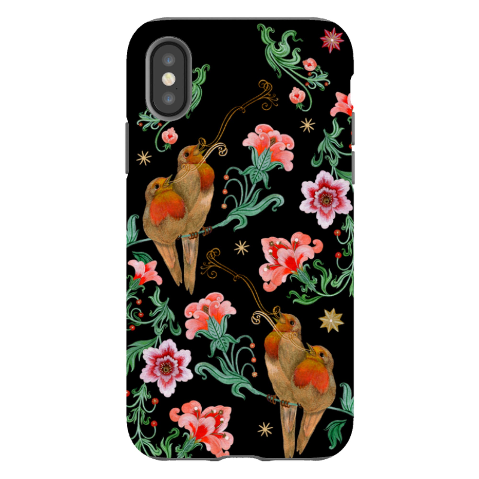 iPhone Tough  Case - Four Calling Birds By Maria Matos