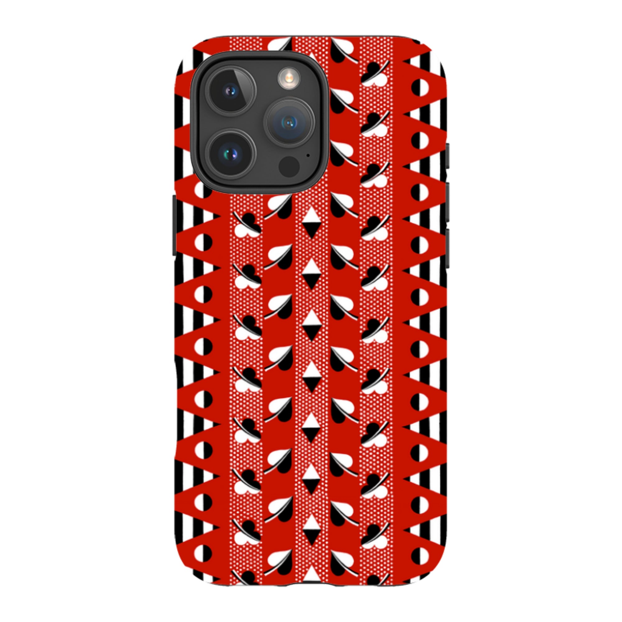 iPhone MagSafe Tough Case - Clubs & Hearts By Cressida Bell