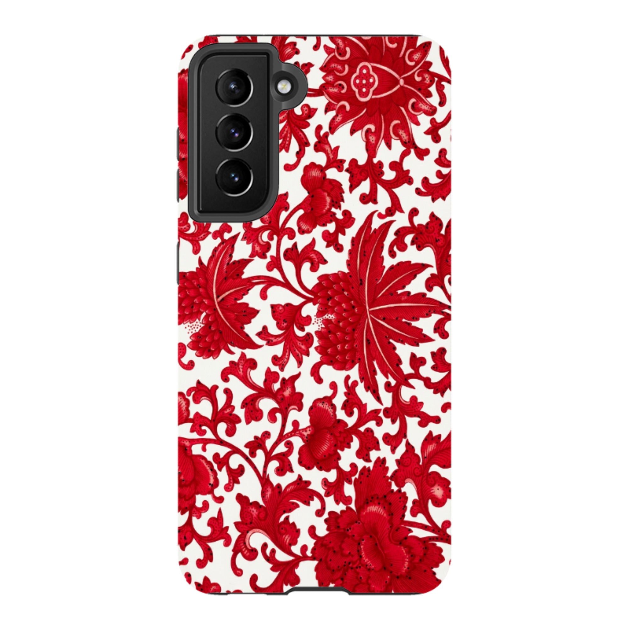 Samsung Tough Case - Red Chinoiserie Floral