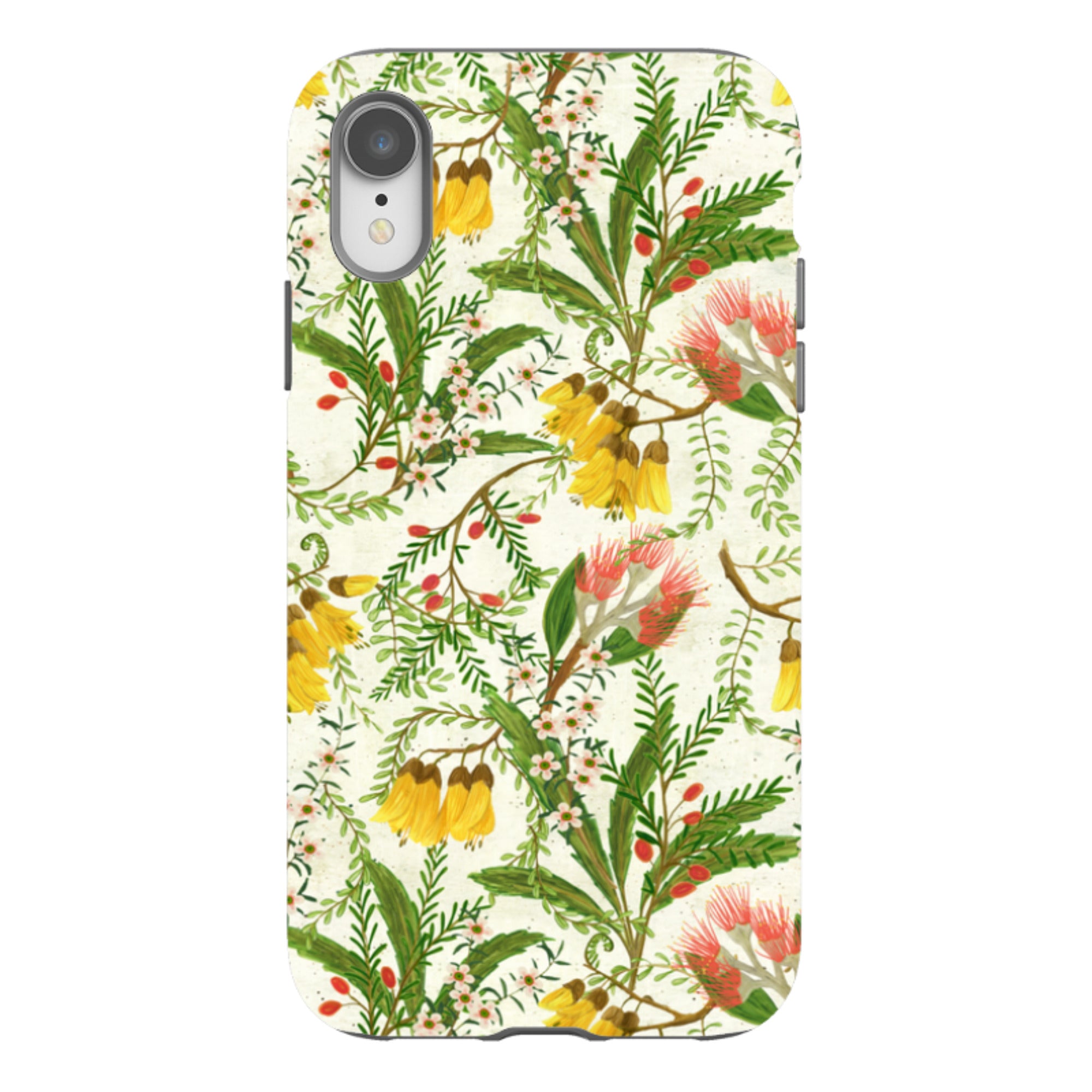 iPhone Tough Case - Kowhai And Bottle Brush By Katherine Quinn