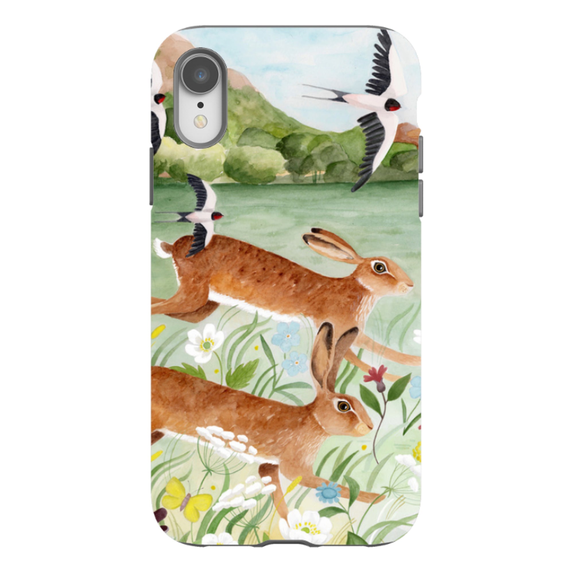 iPhone Tough Case - Hares By Bex Parkin