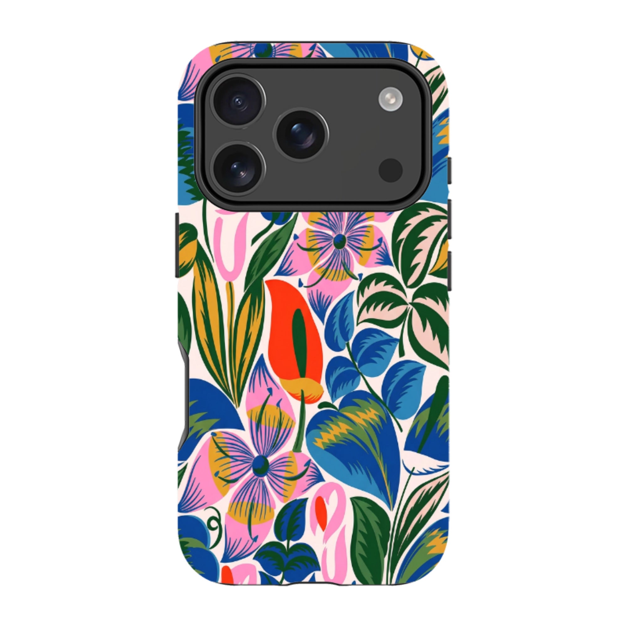 iPhone MagSafe Tough Case - Retro Tropical Floral