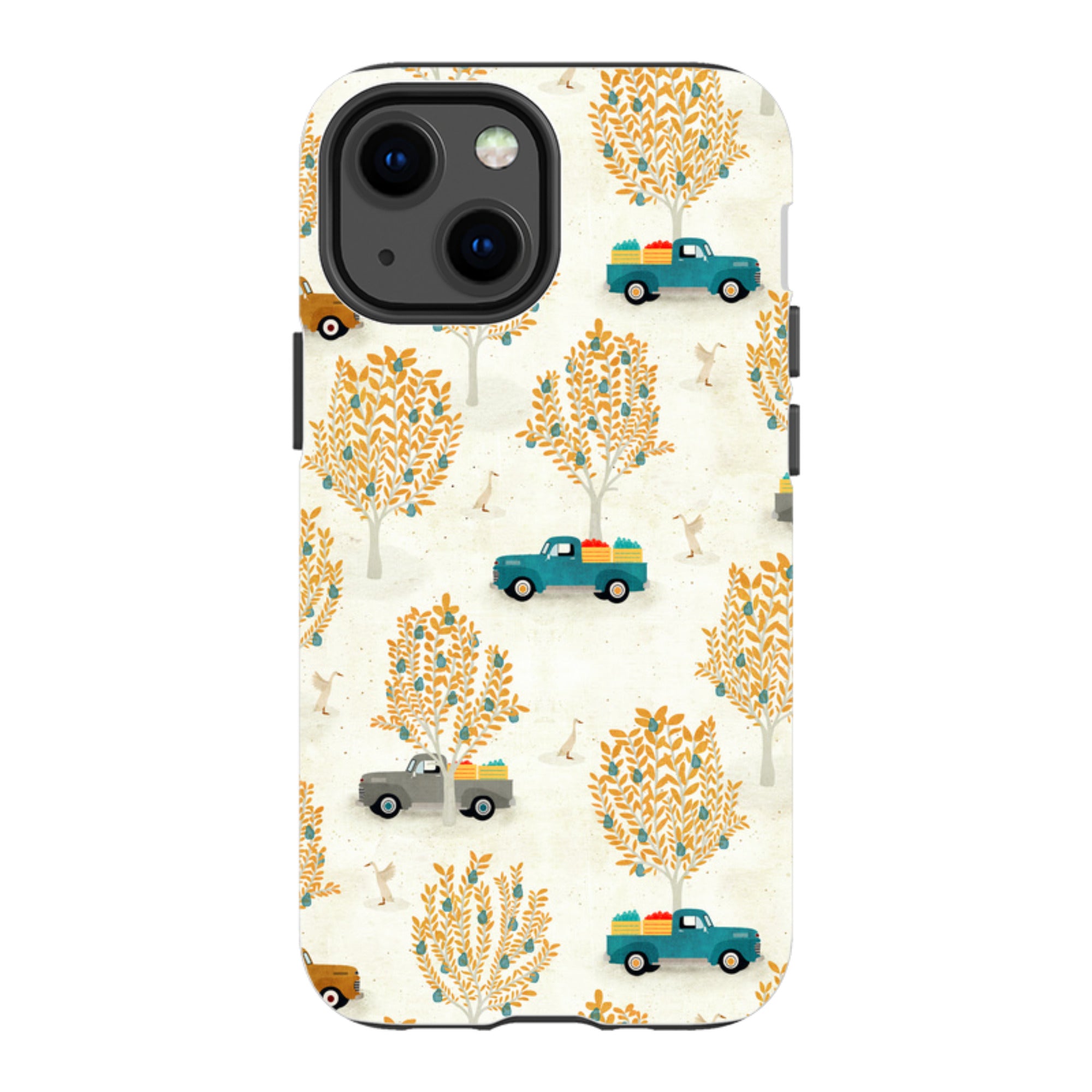 iPhone Tough Case - Pear Trees and Trucks By Katherine Quinn