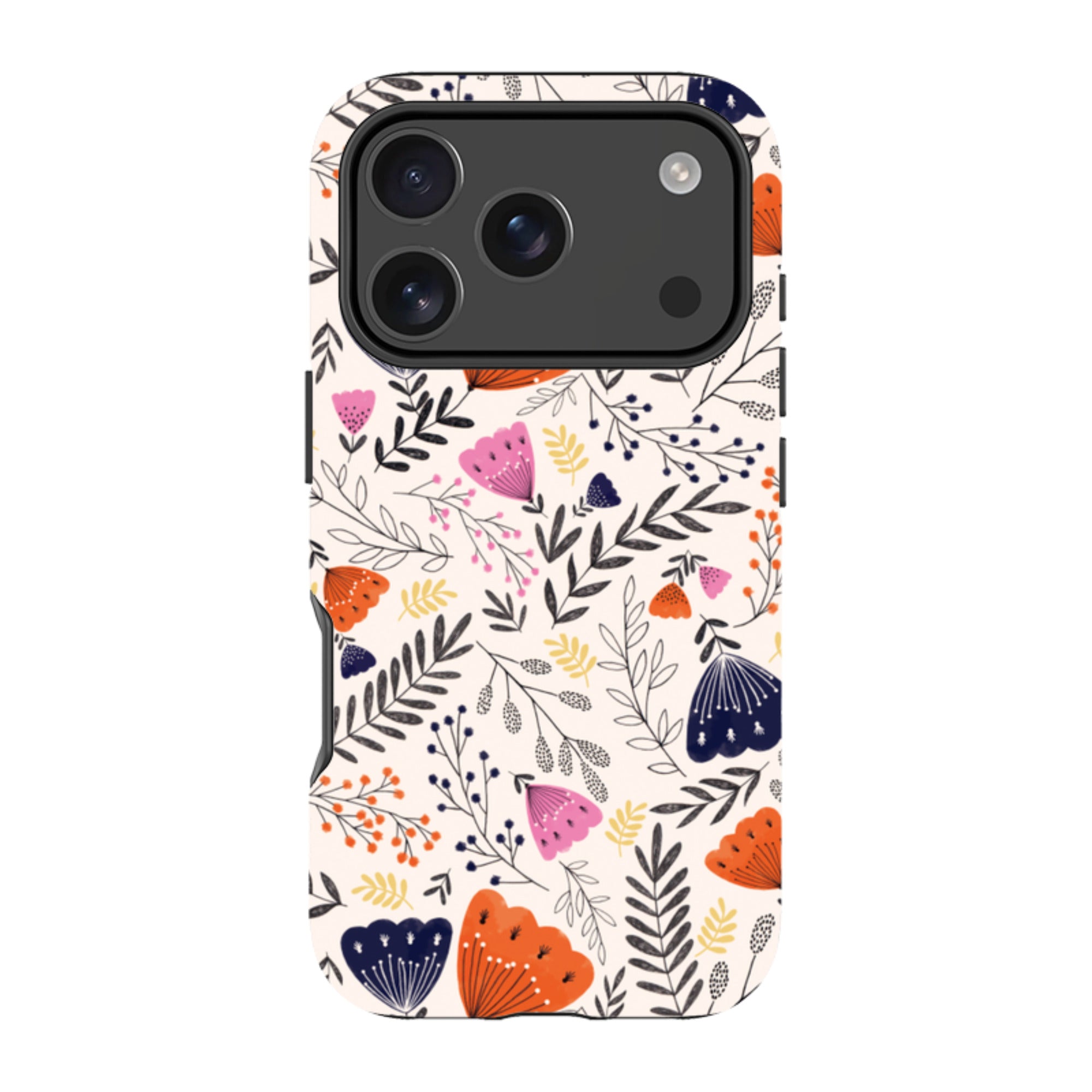 iPhone Tough Case - Pink Floral By Jade Mosinski