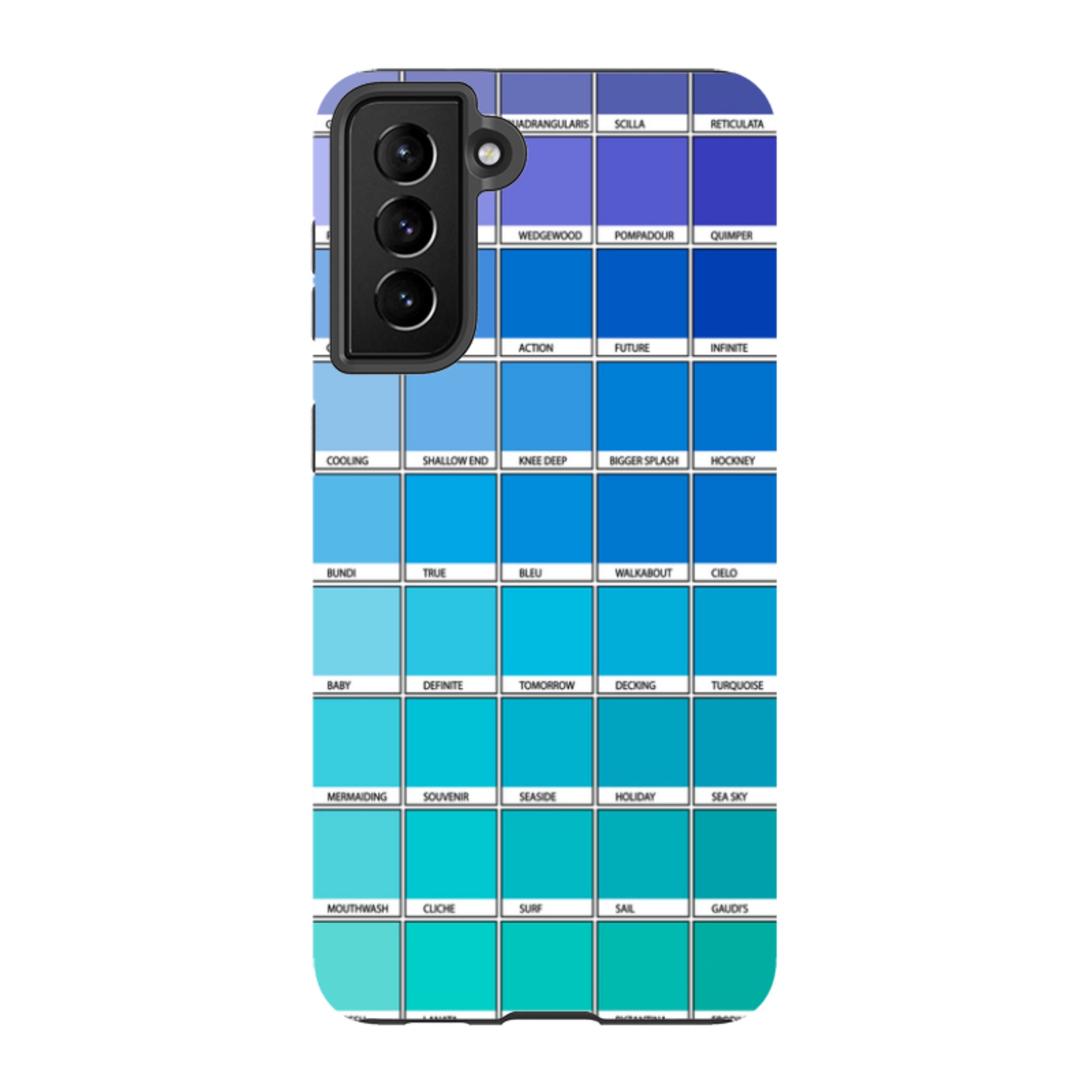 Samsung Tough Case - Blue Chromology By Kitty Joseph