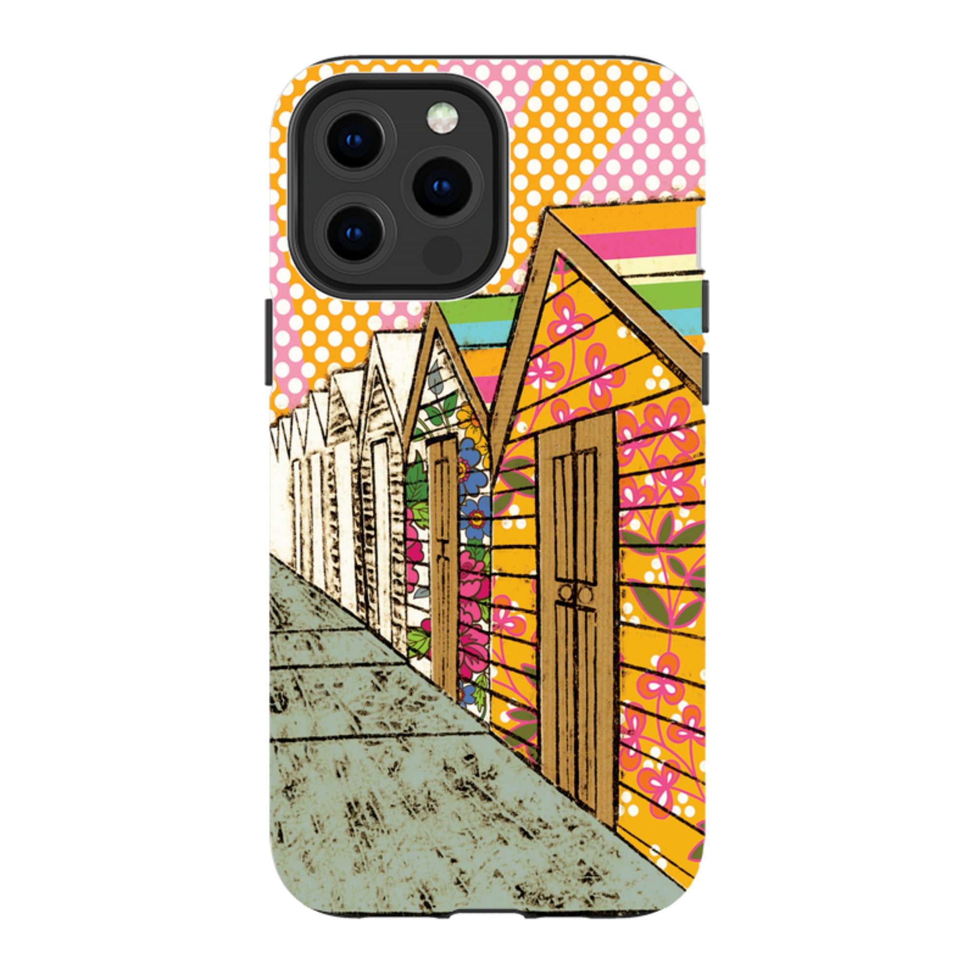 iPhone Tough Case - Beach Huts By Amelia Bowman