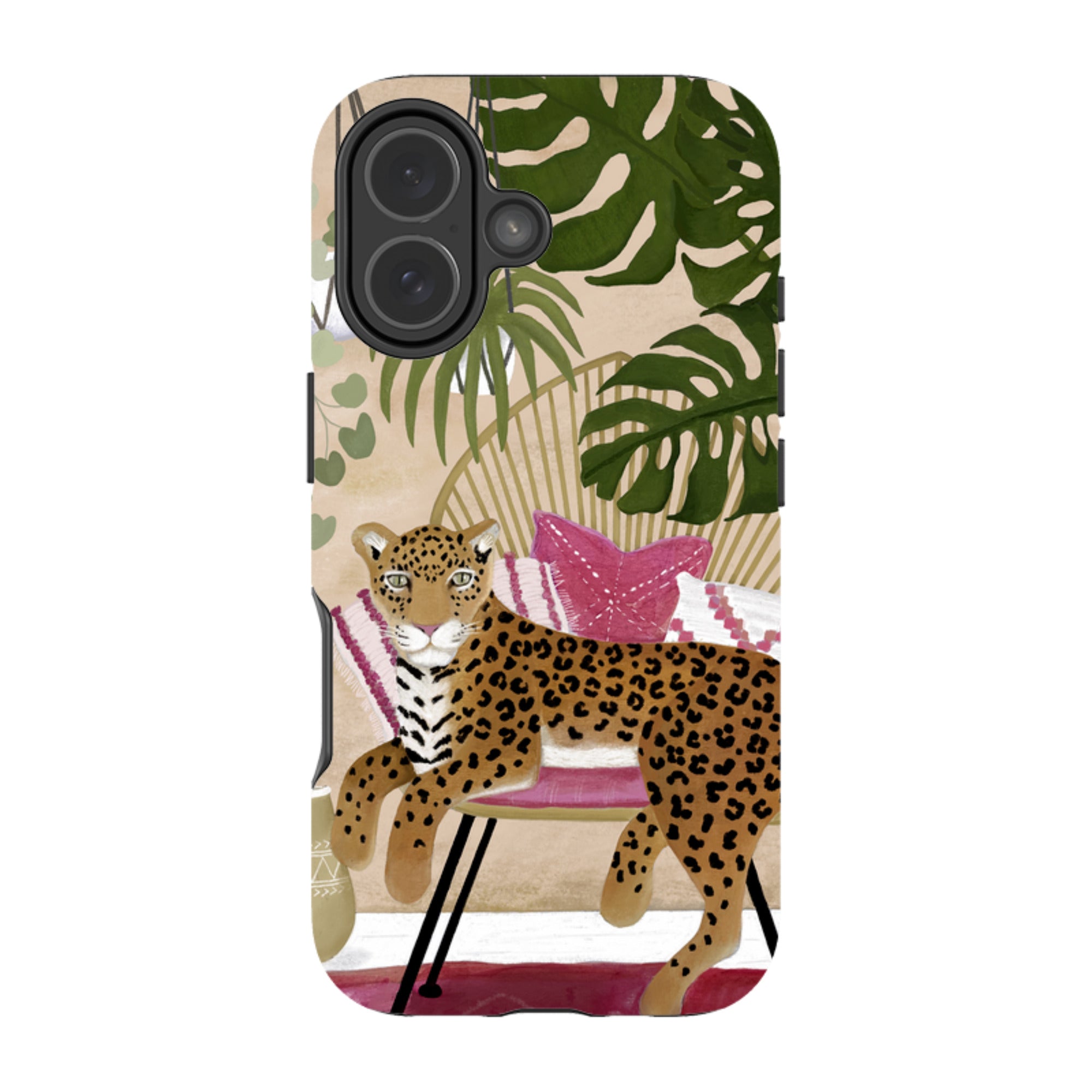 iPhone Tough Case - Boho Leopard Cream By Bex Parkin