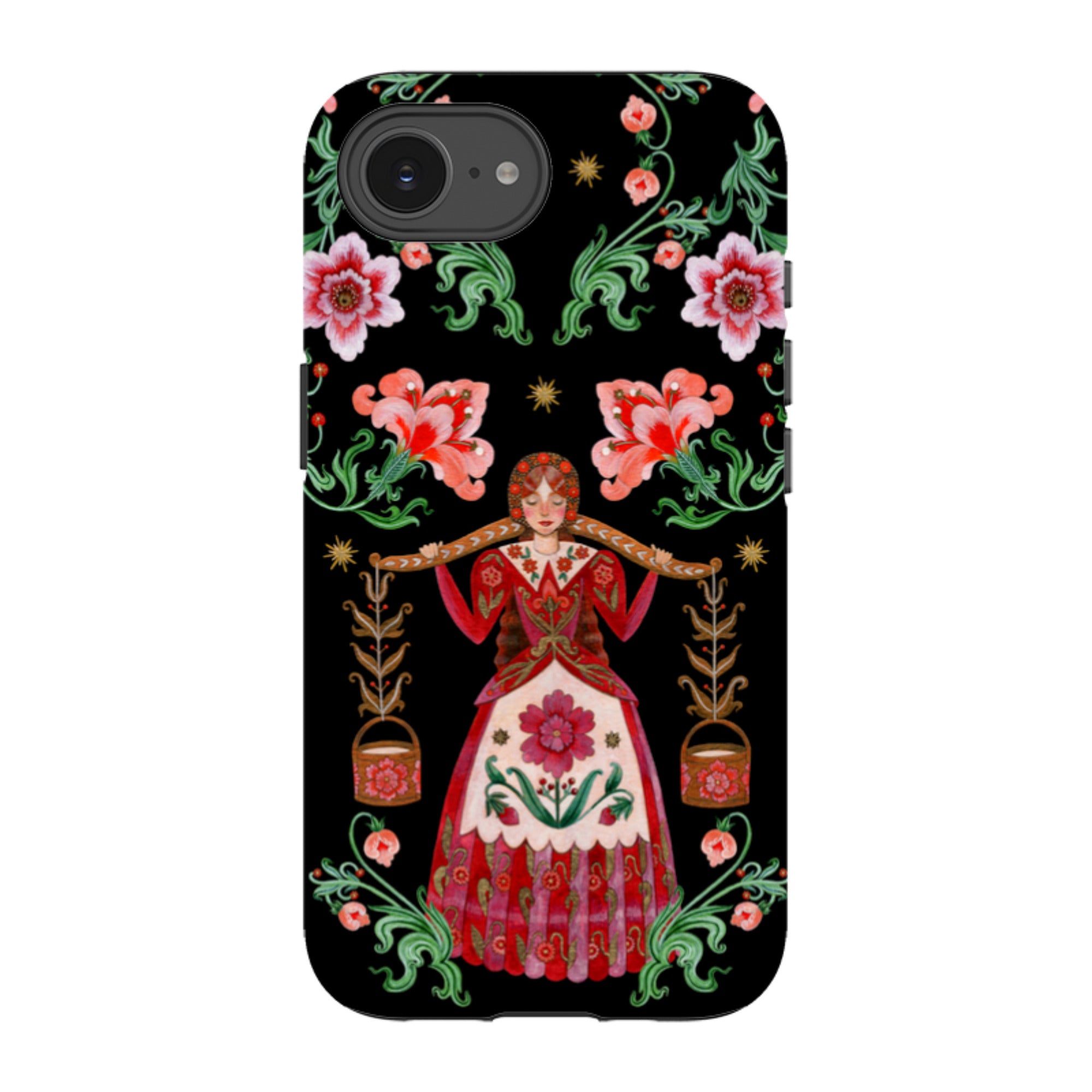 iPhone Tough  Case - Eight Maids A Milking By Maria Matos