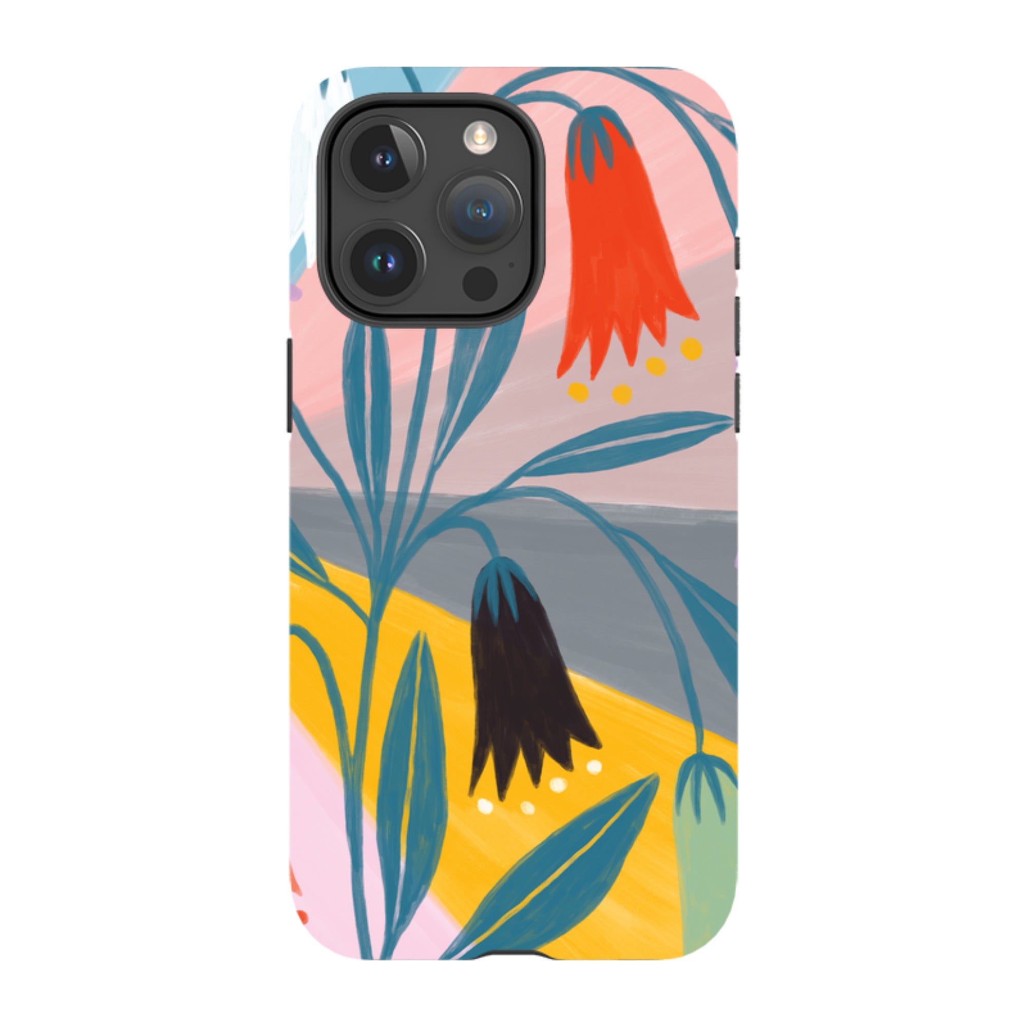 iPhone Tough Case - Bell Flowers By Lee Foster Wilson
