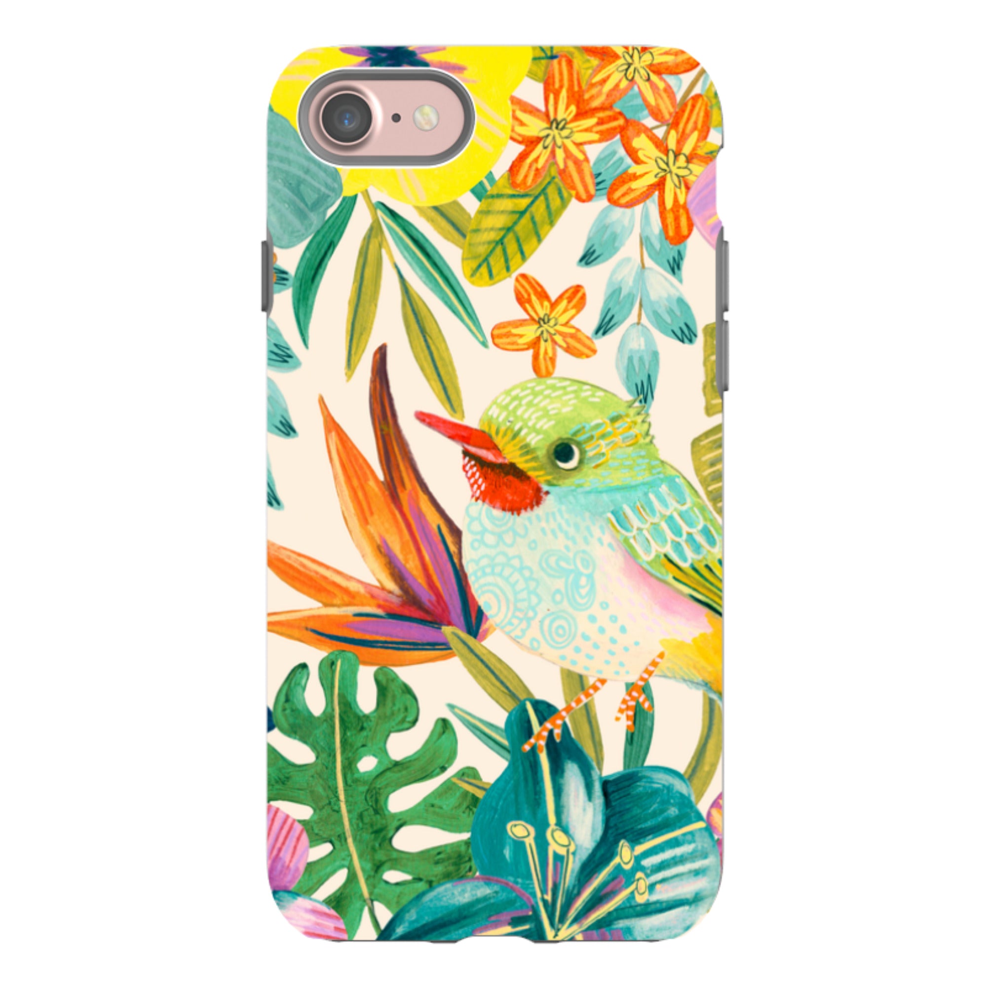 iPhone Tough Case - Tropical Bird II By Caroline Bonne Muller