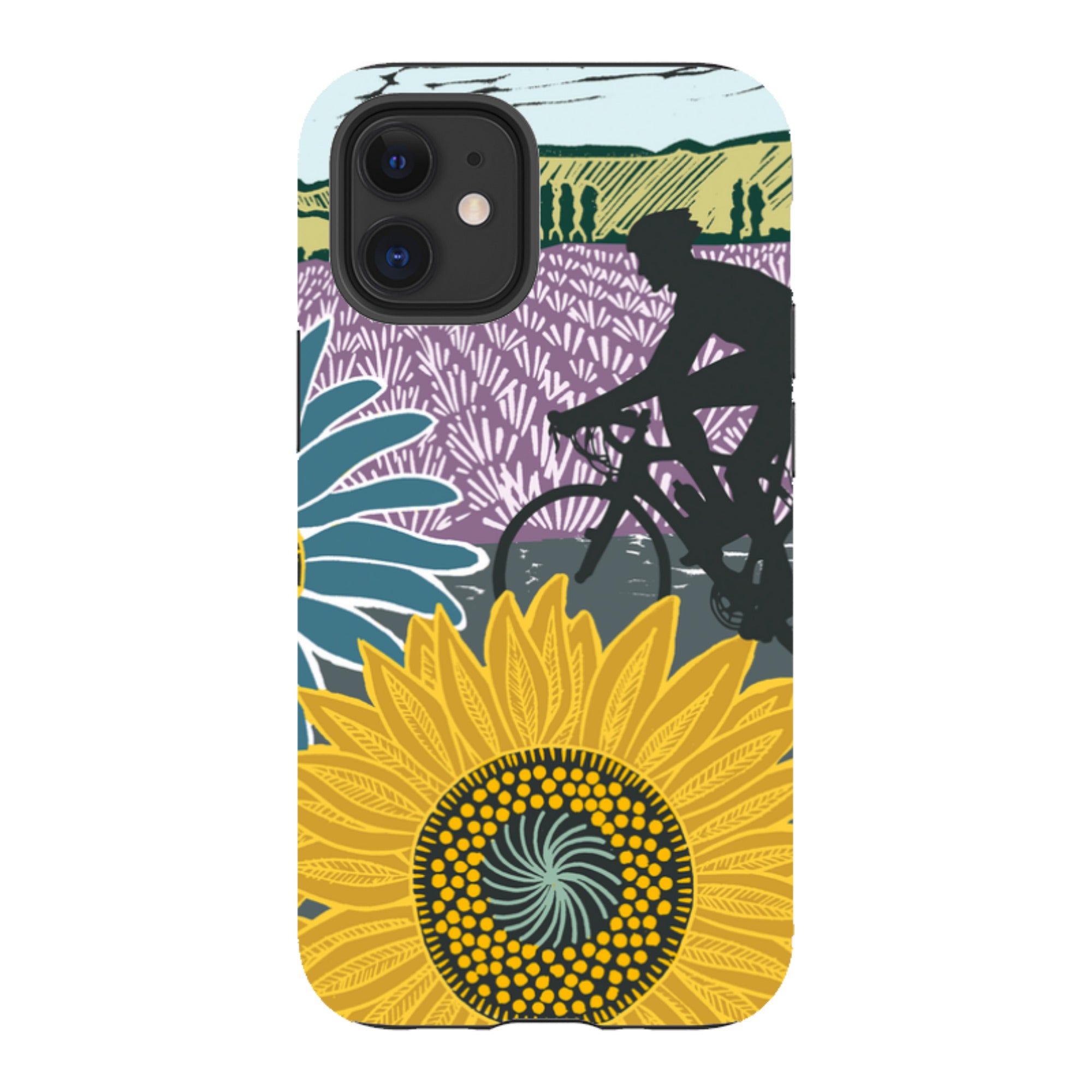 iPhone Tough Case - Bike And Sunflowers By Kate Heiss
