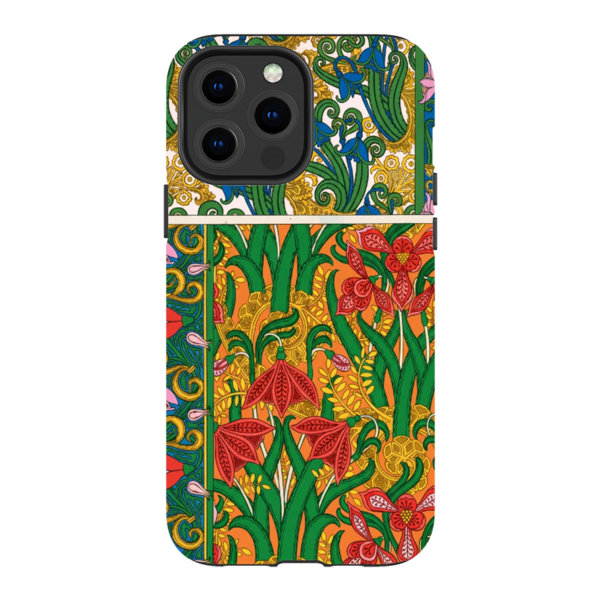 iPhone MagSafe Tough Case - Vintage Art Nouveau Lily