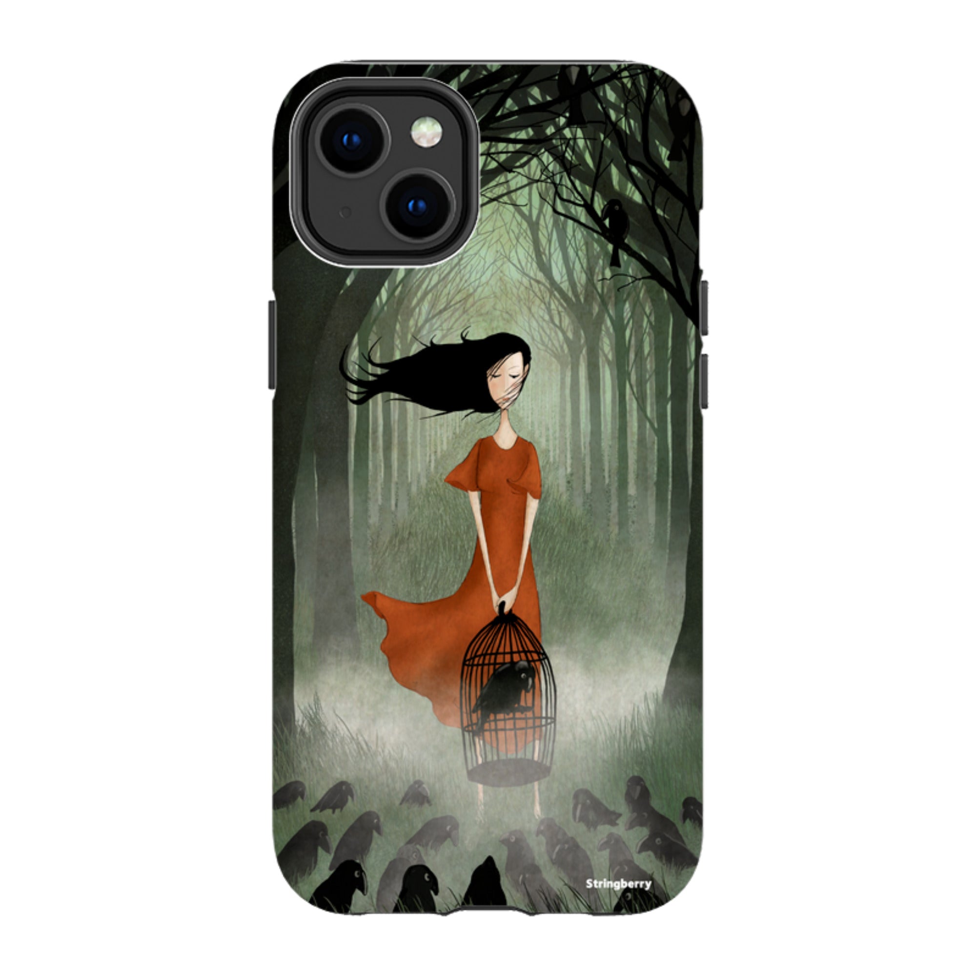 iPhone Tough Case - The Raven Girl By Maja Lindberg