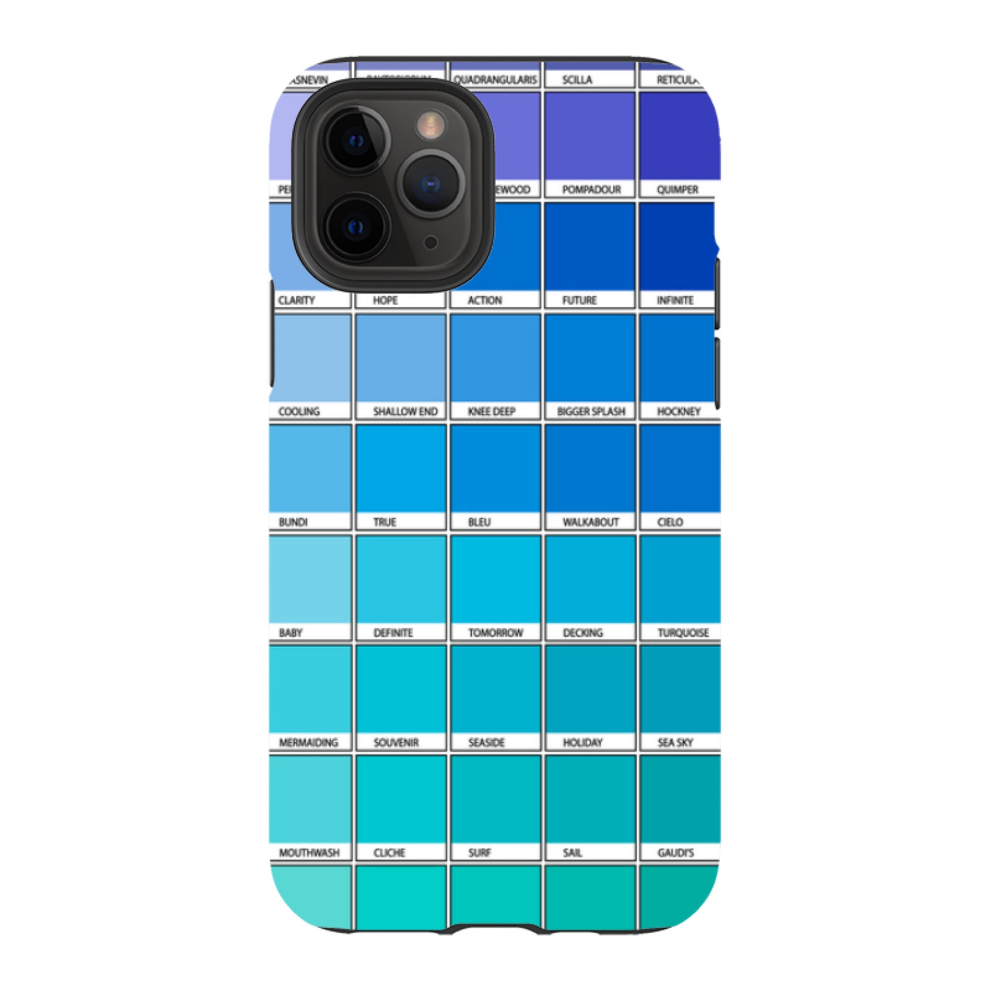 iPhone Tough Case - Blue Chromology By Kitty Joseph