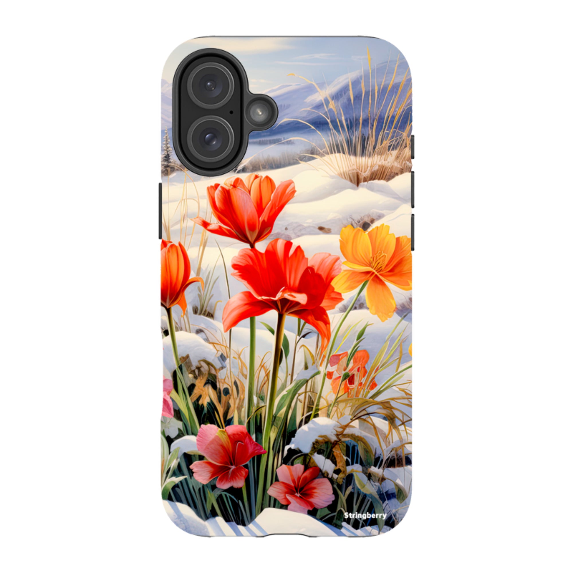 iPhone Tough Case - Winter Wild Flowers III
