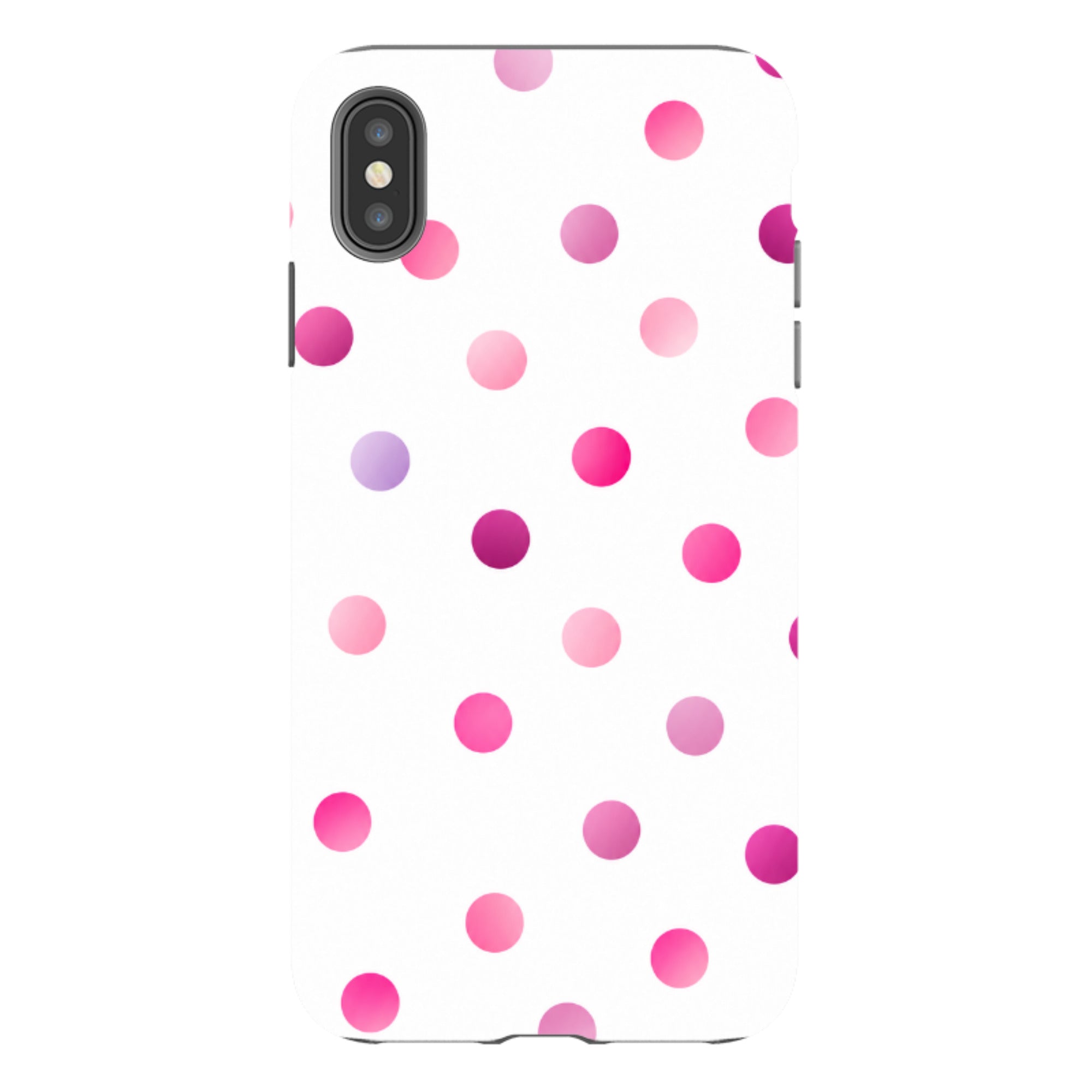 iPhone Tough Case - Pink Polka Dot