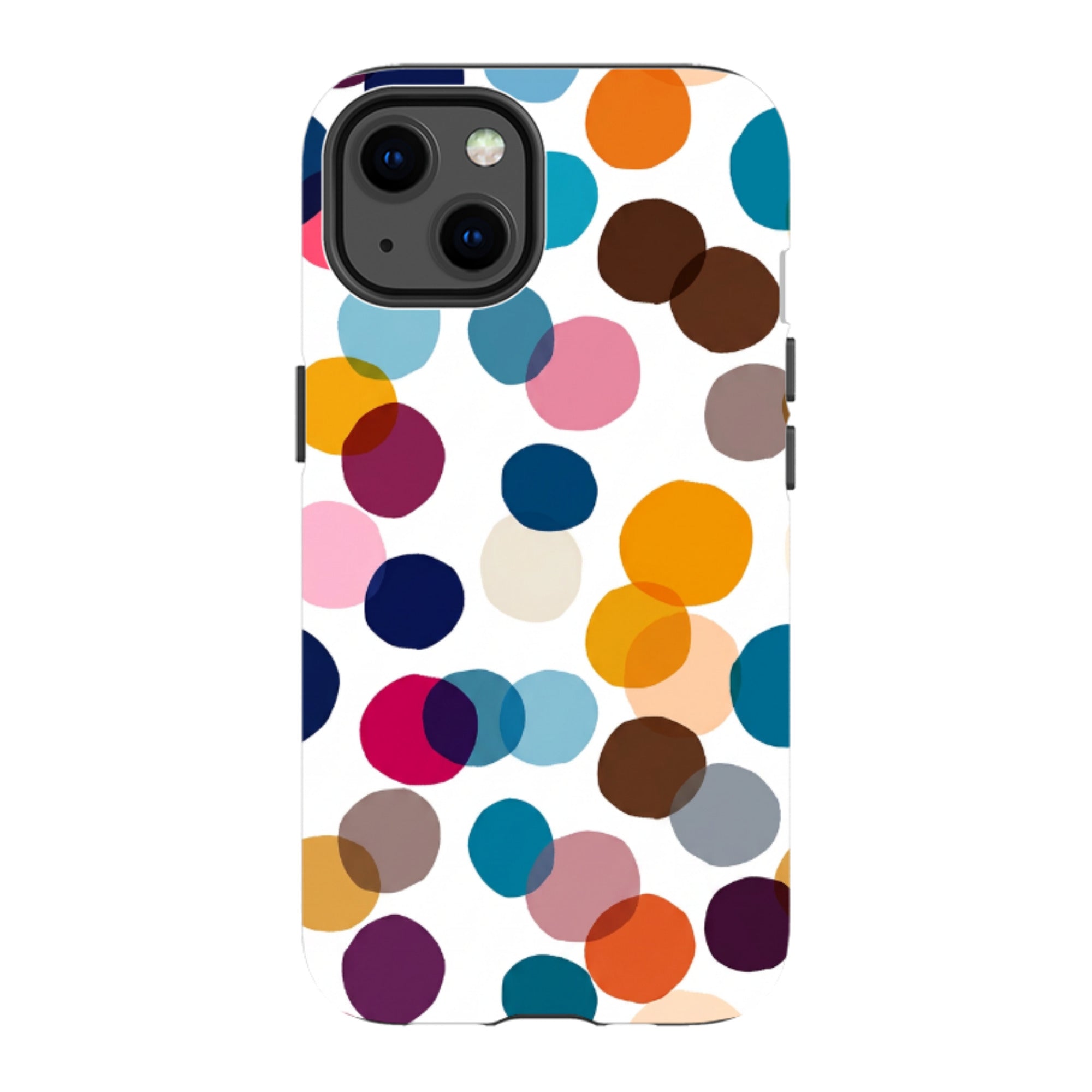 iPhone Tough Case - Multi-Color Polka Dot