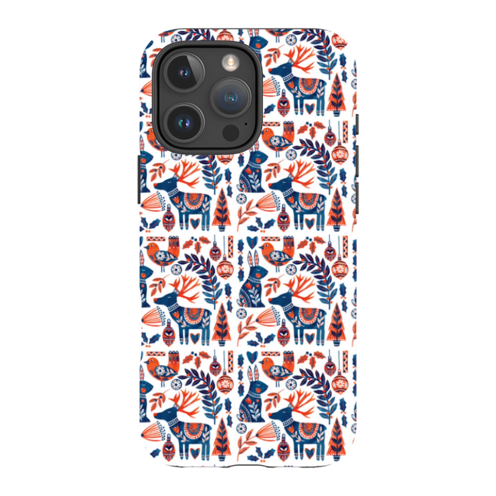iPhone Tough Case - Scandi Animals By Tracey English