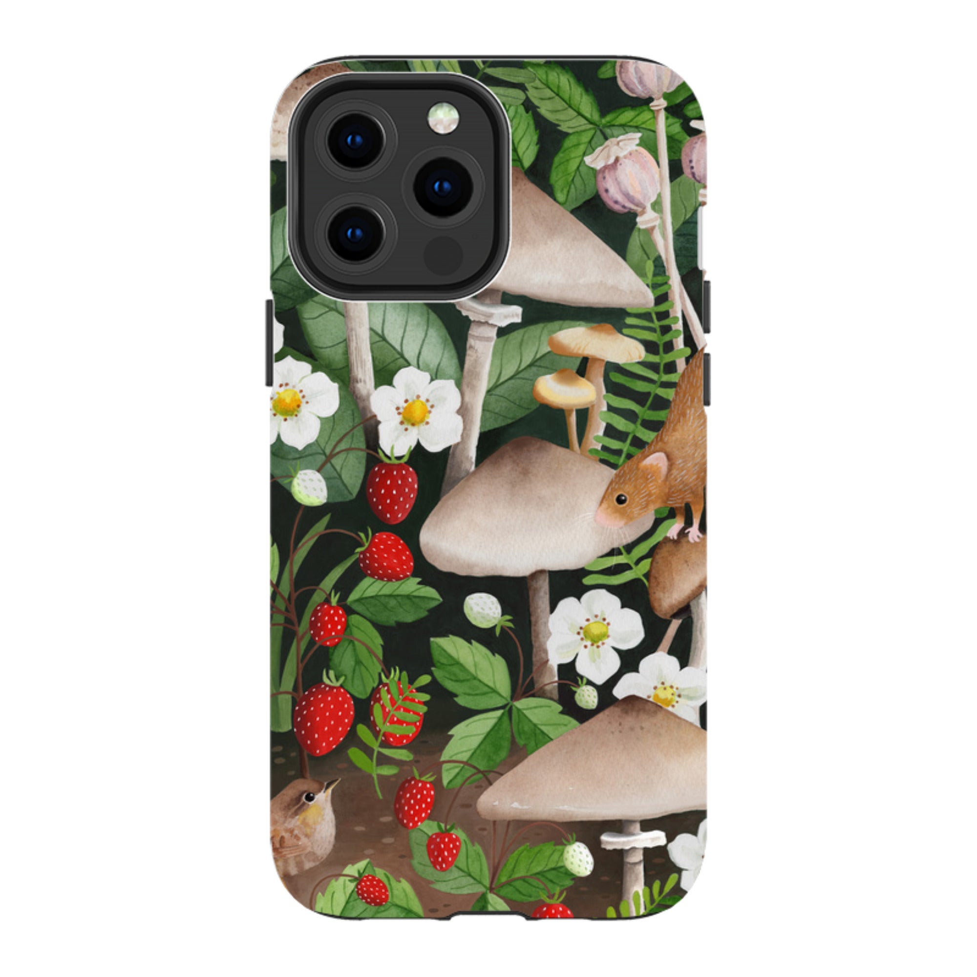 iPhone Tough Case - Strawberry Patch By Bex Parkin