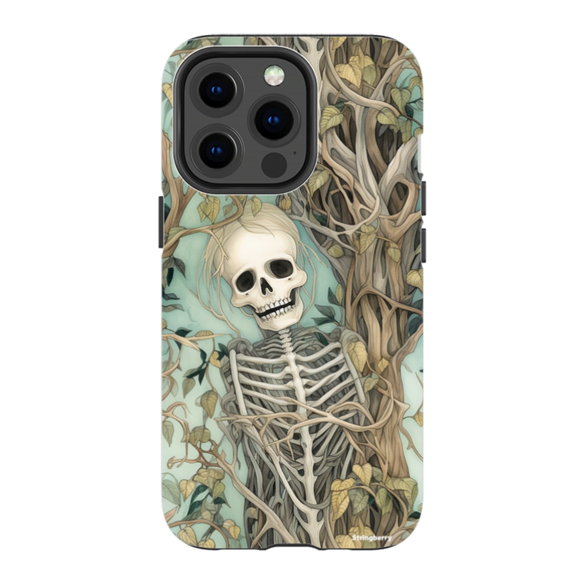 iPhone Tough Case - Skeletal Floral