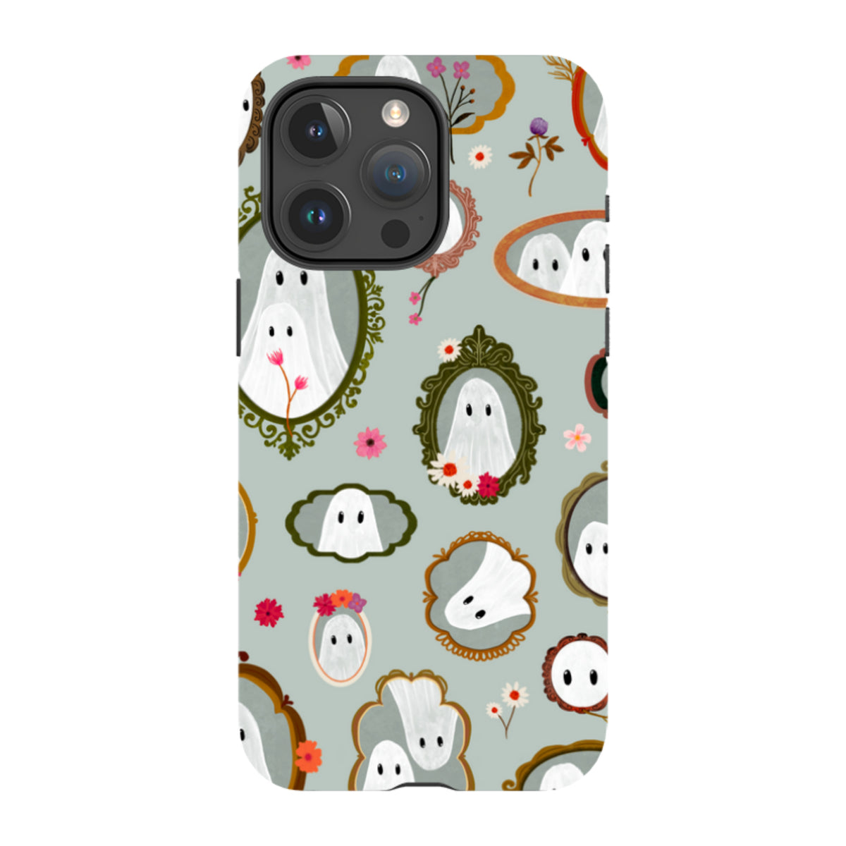 iPhone Tough Case - Framed Ghosts - Dusty Gourd By Katherine Quinn
