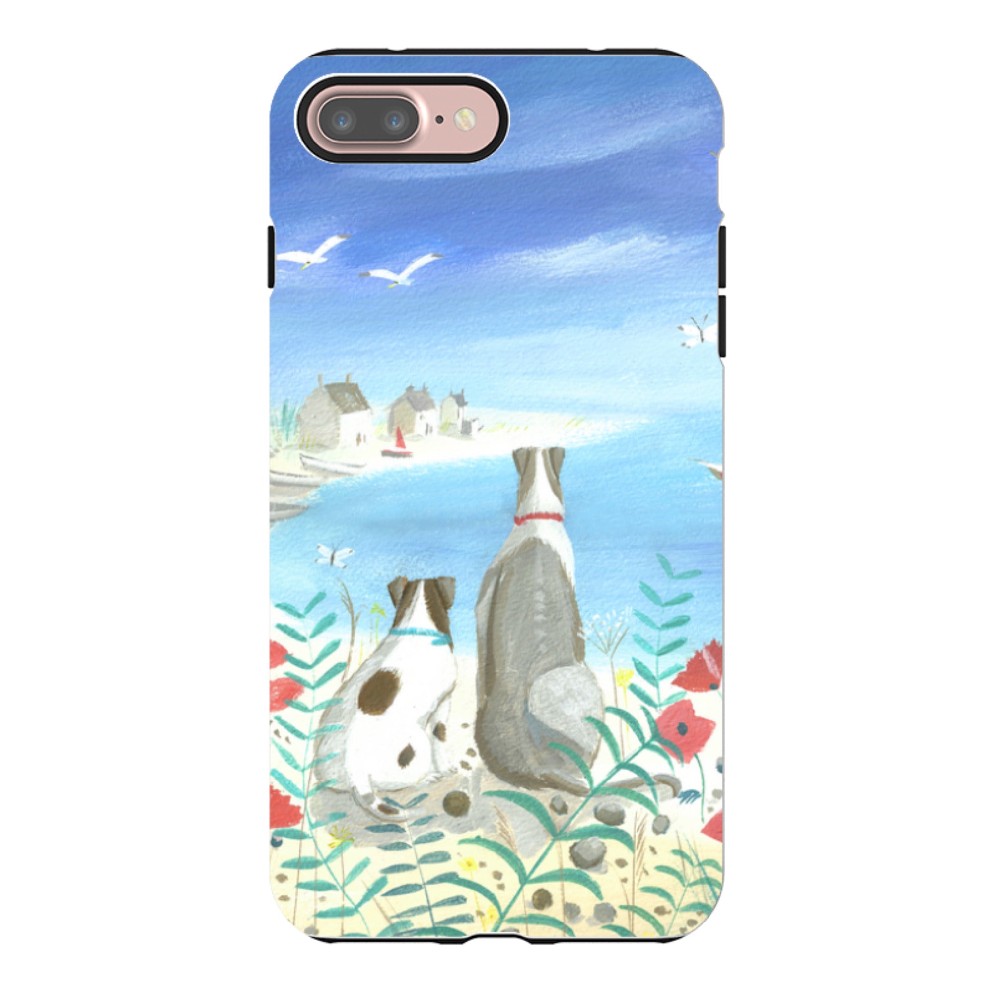 iPhone Tough Case - Beach Dogs By Mary Stubberfield